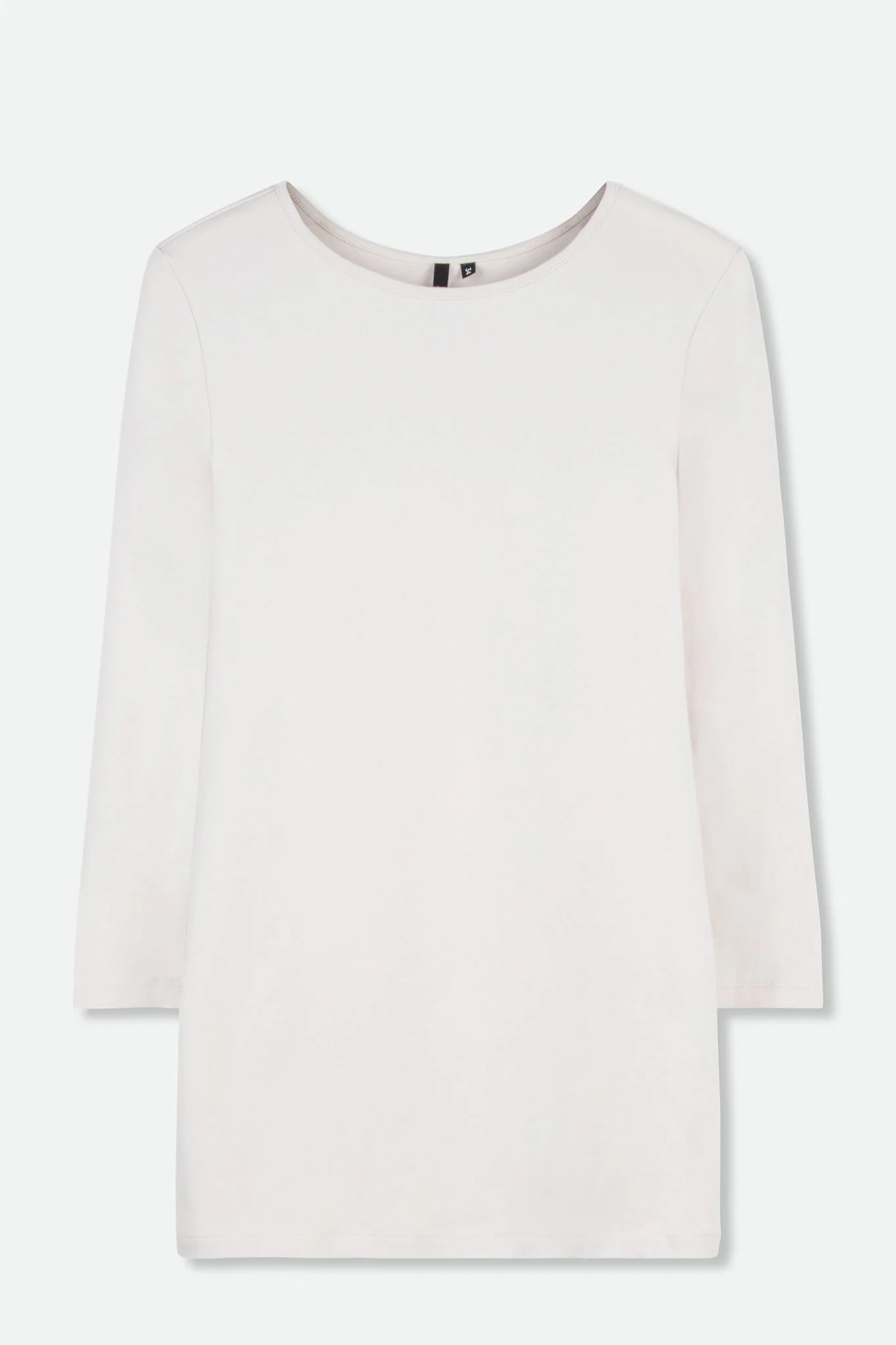 THREE-QUARTER SLEEVE BATEAU IN PIMA COTTON STRETCH - Image 2