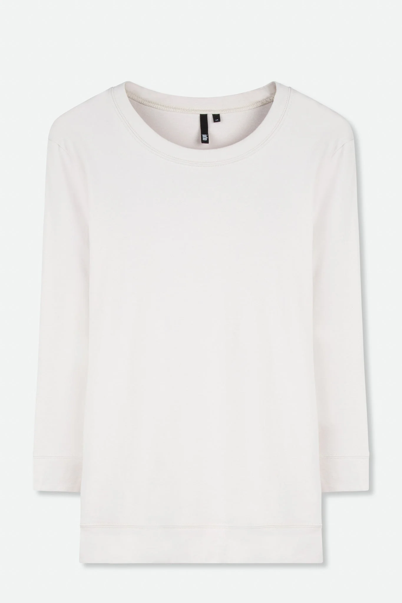 THREE-QUARTER SLEEVE BOX TOP IN PIMA COTTON STRETCH - Image 4