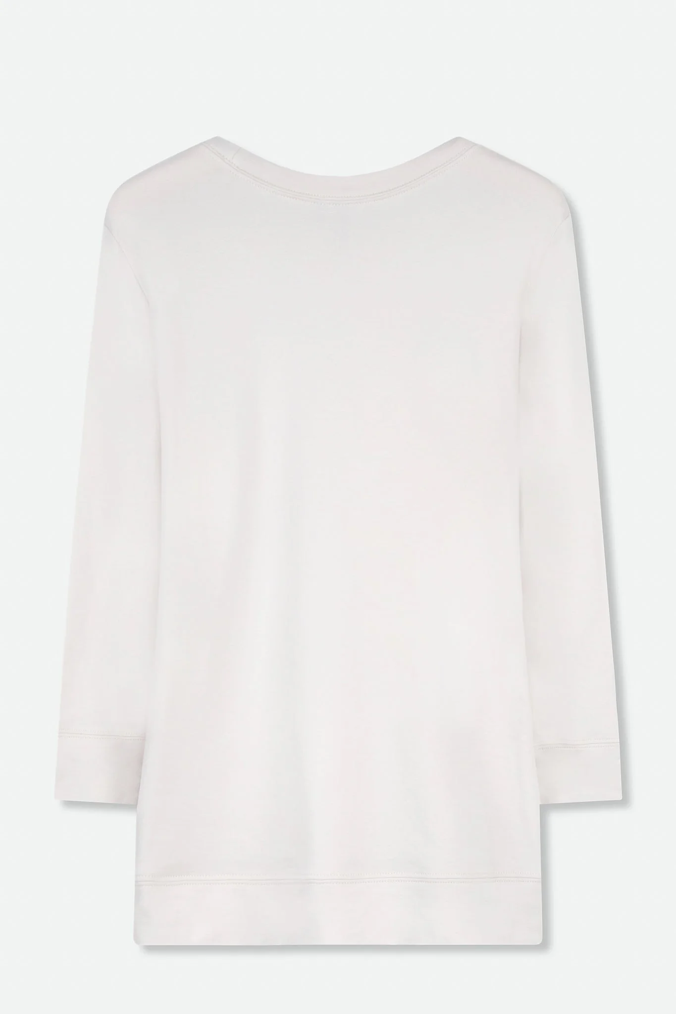 THREE-QUARTER SLEEVE BOX TOP IN PIMA COTTON STRETCH - Image 5