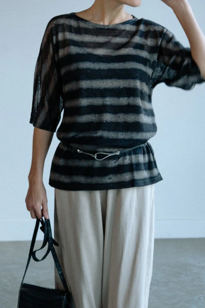 ALICANTE DOLMAN TOP IN LINEN KNIT - Image 3