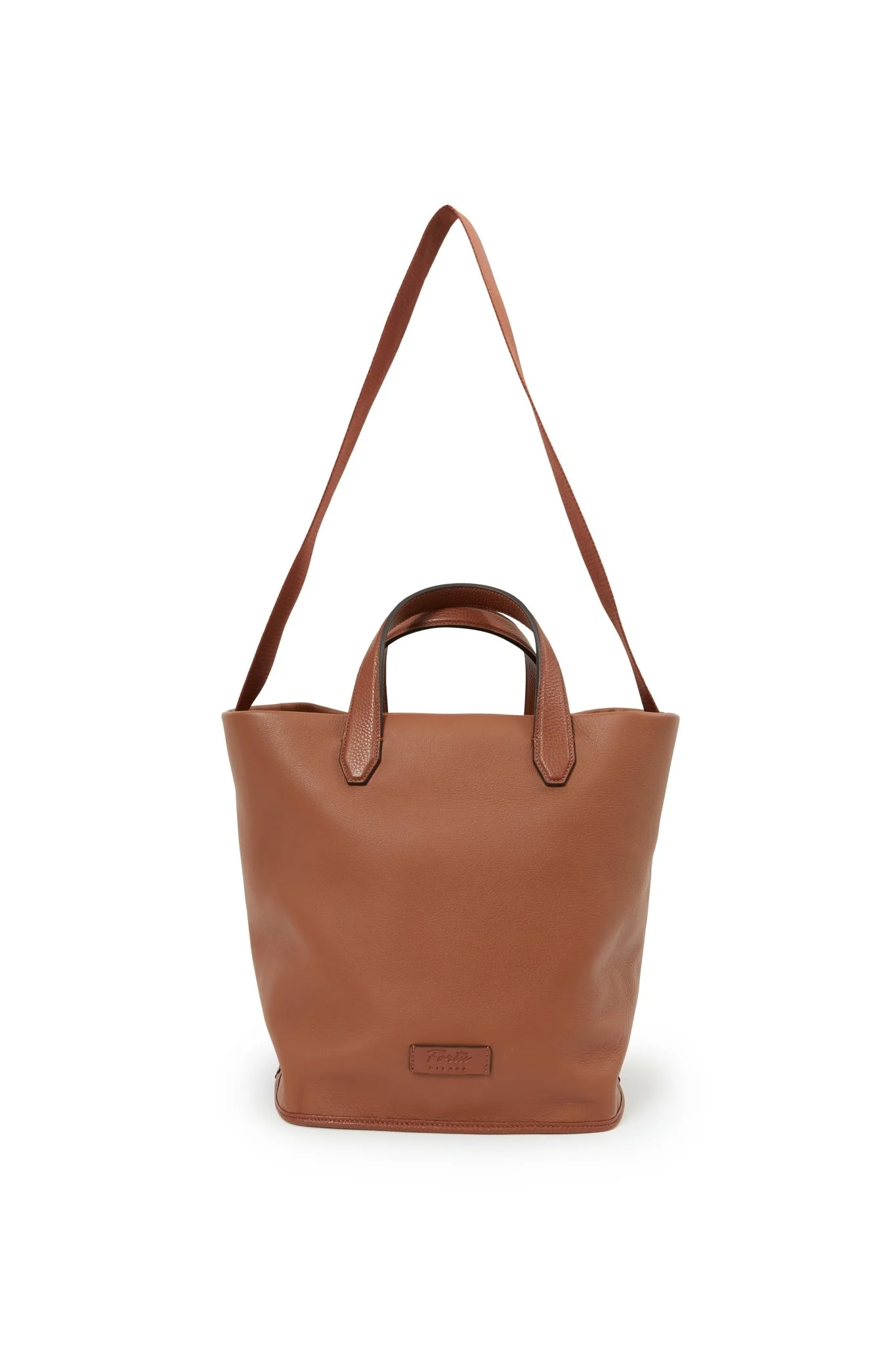 JANEL ITALIAN LEATHER BUCKET TOTE