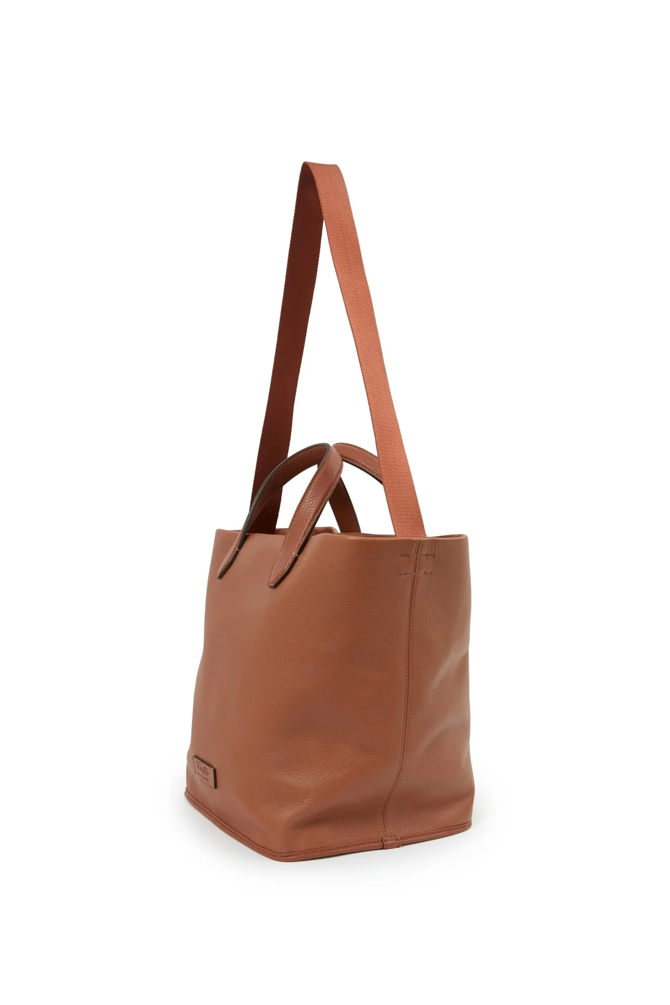 JANEL ITALIAN LEATHER BUCKET TOTE - Image 2