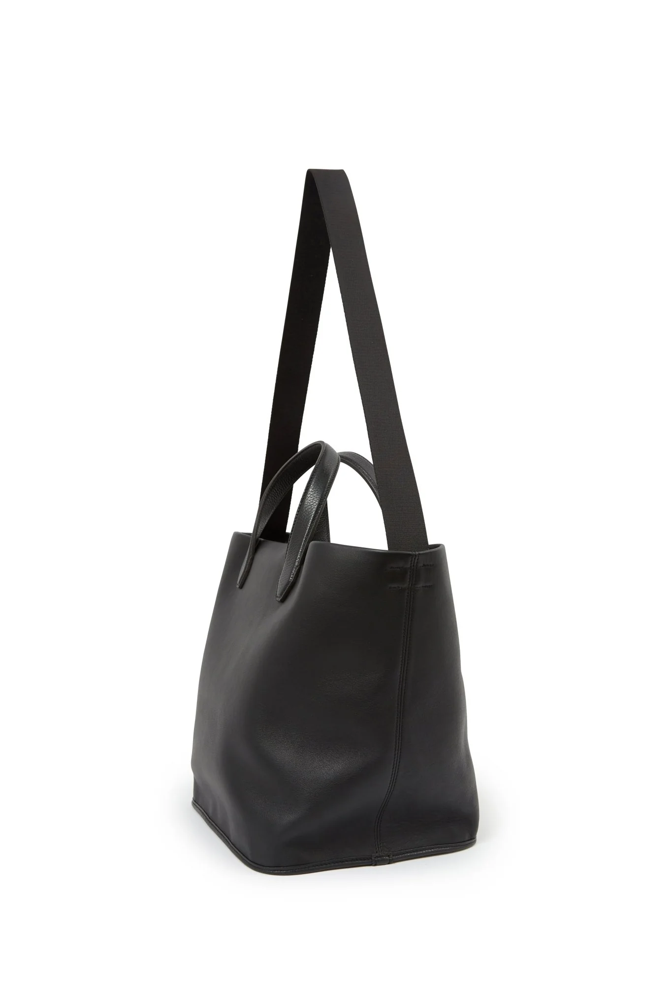 JANEL ITALIAN LEATHER BUCKET TOTE - Image 4
