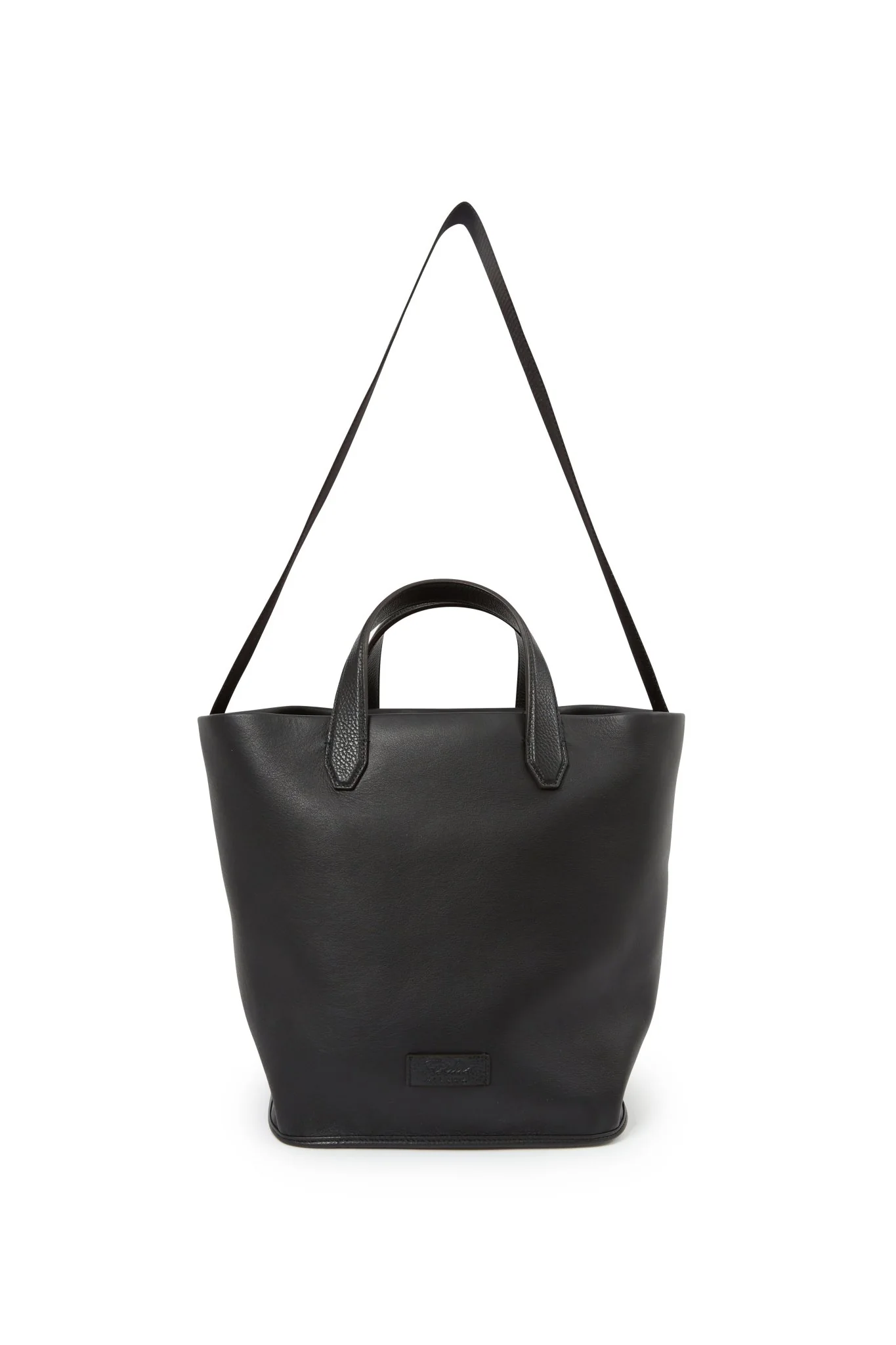 JANEL ITALIAN LEATHER BUCKET TOTE - Image 5