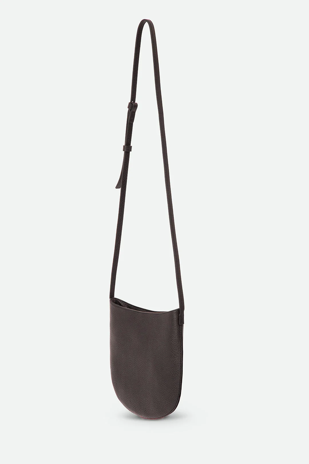 ASTRA ITALIAN LEATHER CROSSBODY CHOCOLATE