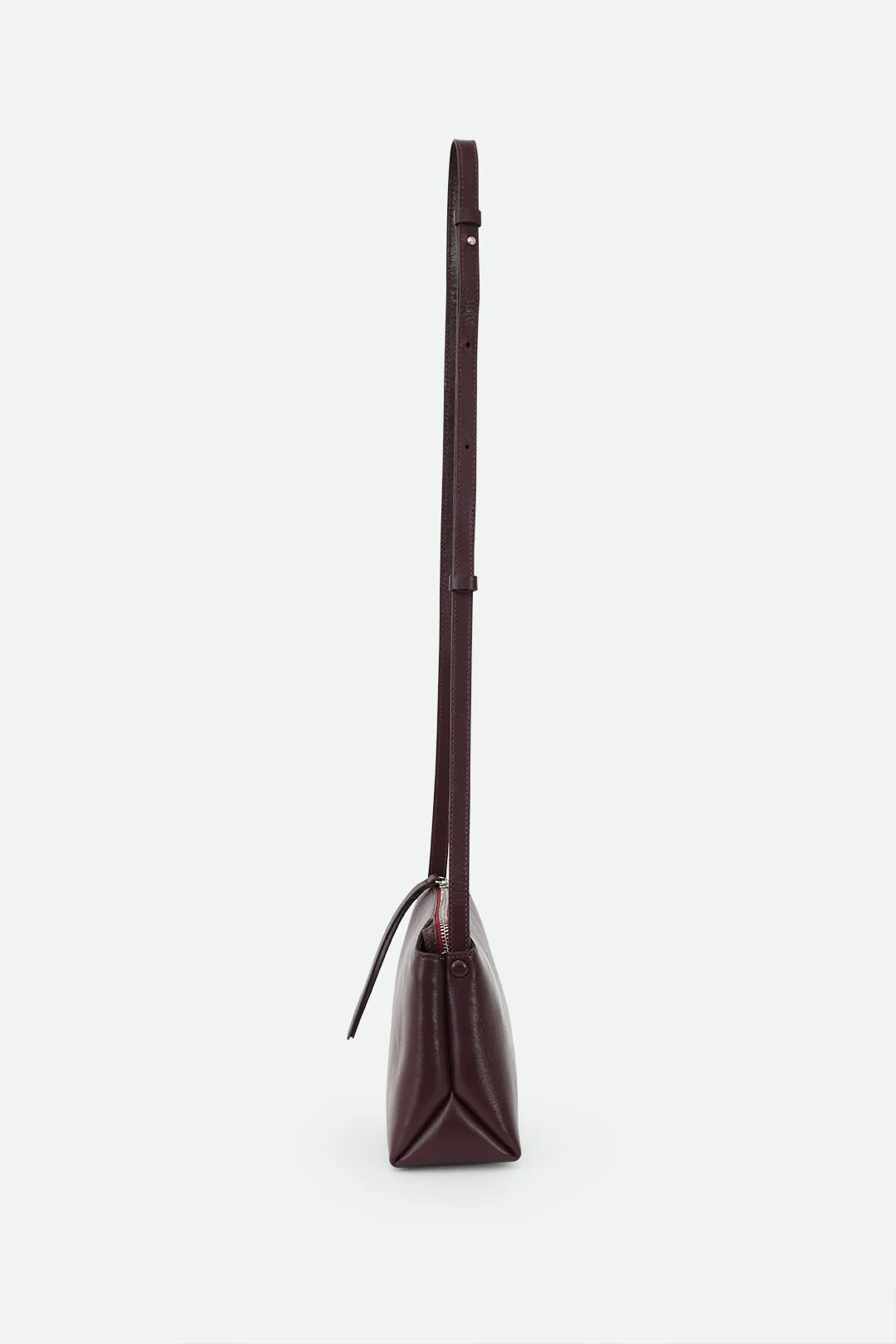 BRIDGET ITALIAN LEATHER CROSSBODY BAG IN BORDEAUX - Image 6