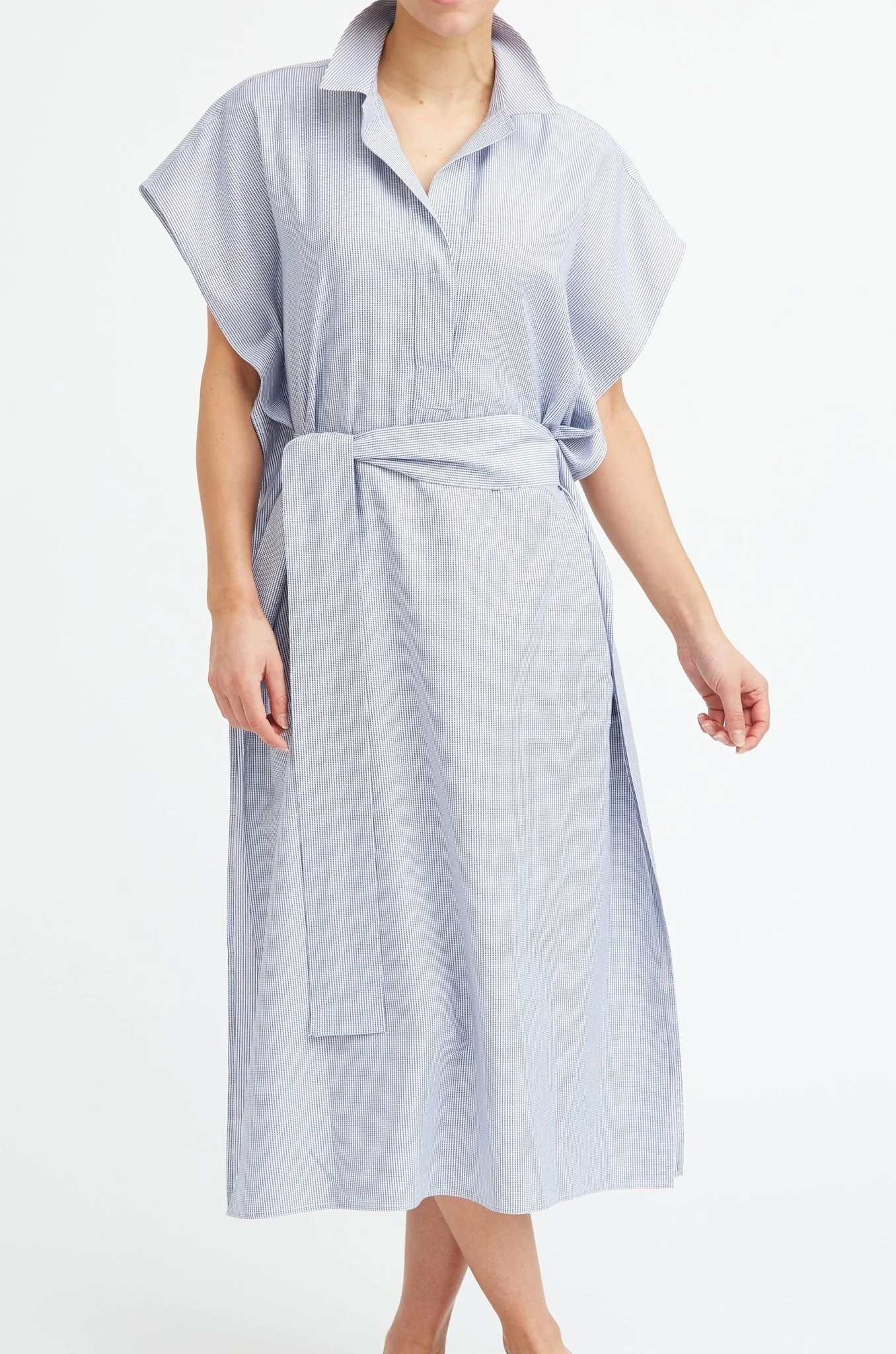 JAMIE BELTED DRESS IN COTTON POPLIN