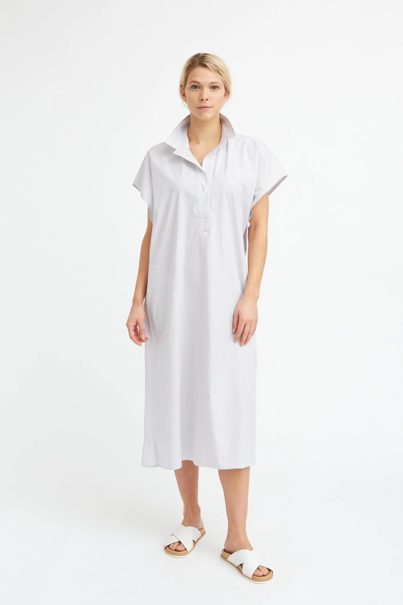 JAMIE BELTED DRESS IN COTTON POPLIN - Image 5