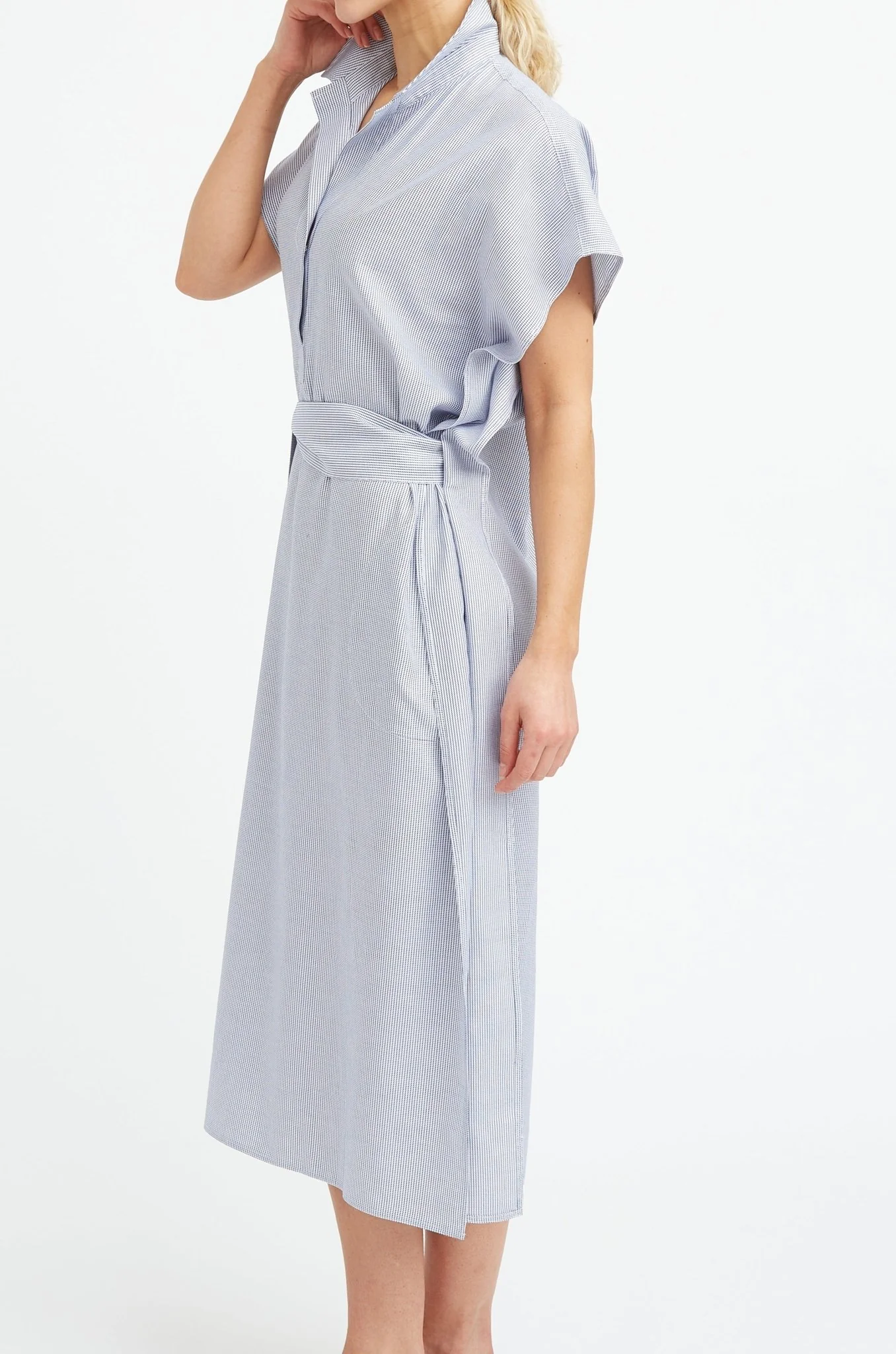 JAMIE BELTED DRESS IN COTTON POPLIN - Image 8
