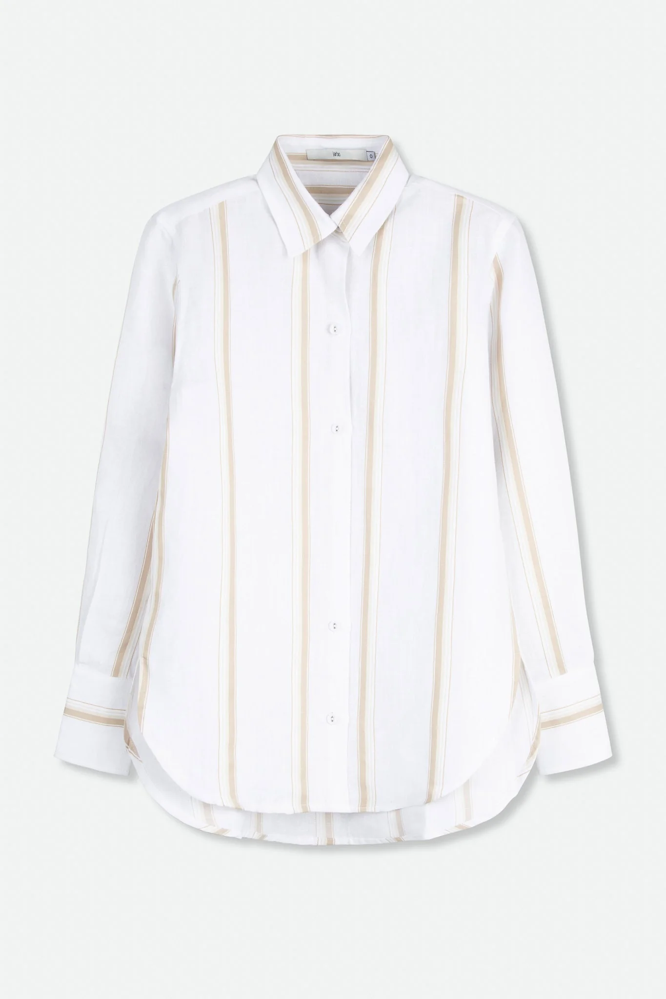 LILY WOVEN STRIPE SHIRT IN LINEN-COTTON - Image 2