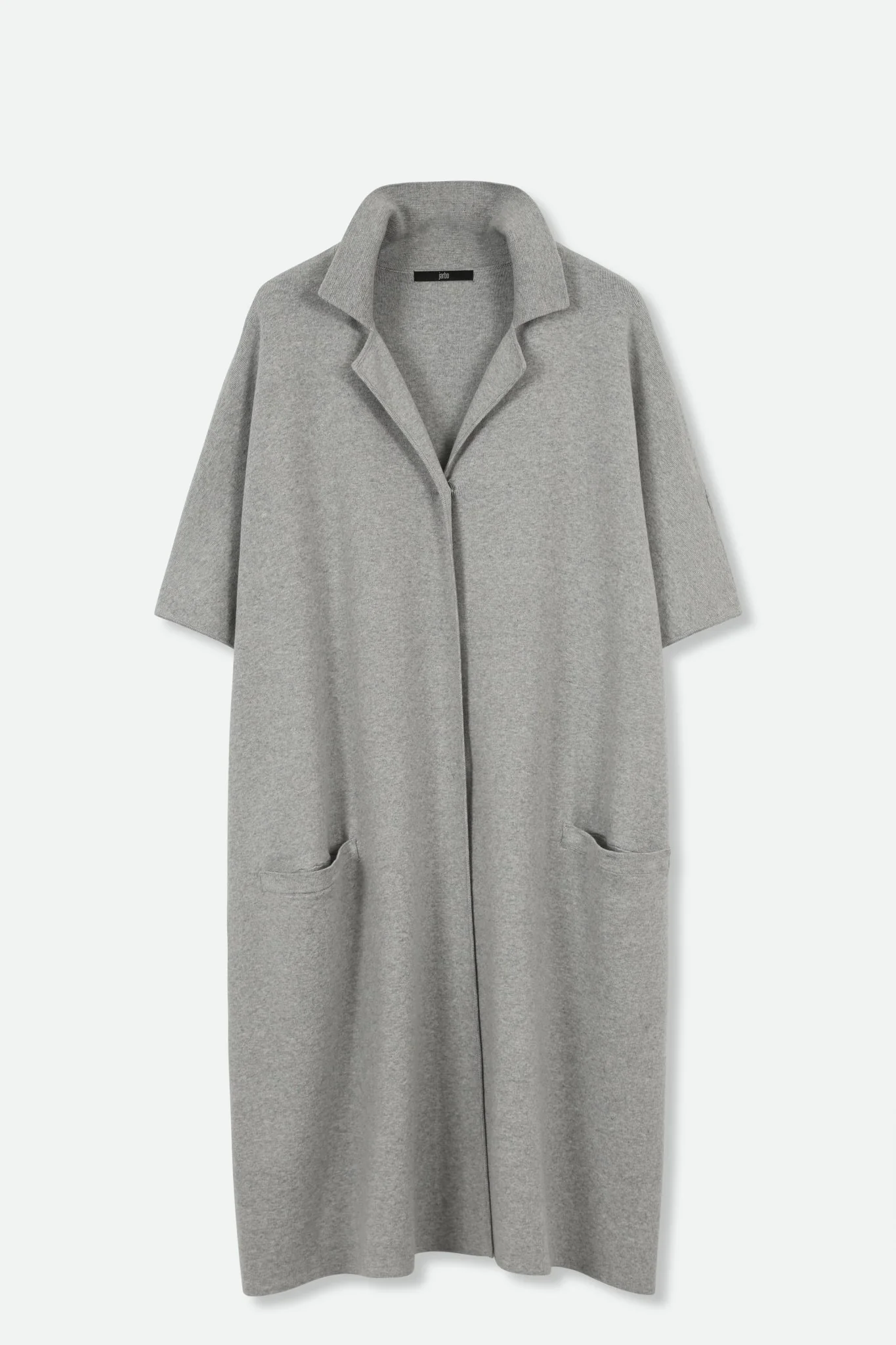 CLEO COAT IN KNIT PIMA COTTON IN HEATHER - Image 4