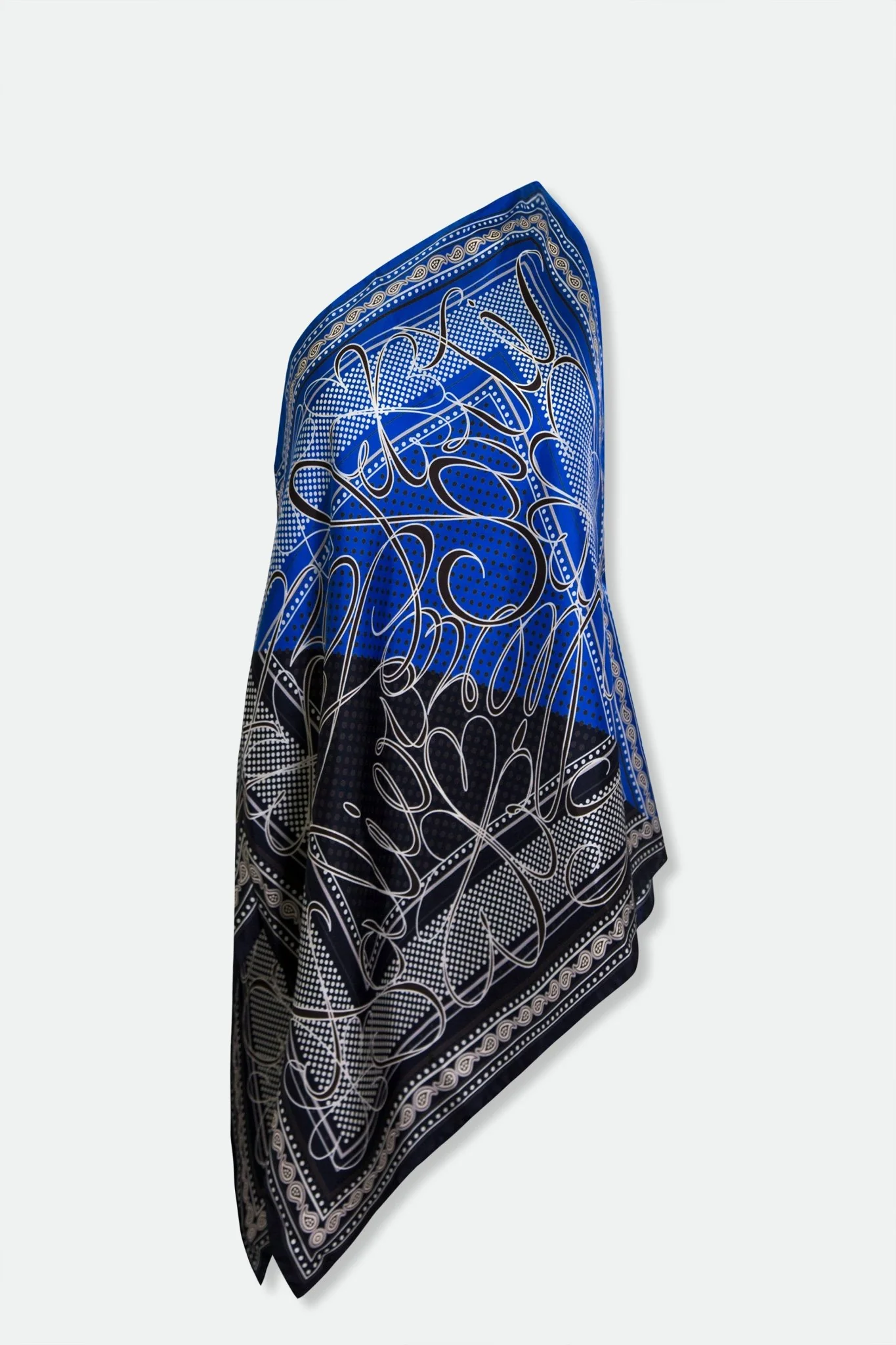 MONICA SARTI CLO ONE-SHOULDER TOP IN ITALIAN PRINTED SILK CHARMEUSE