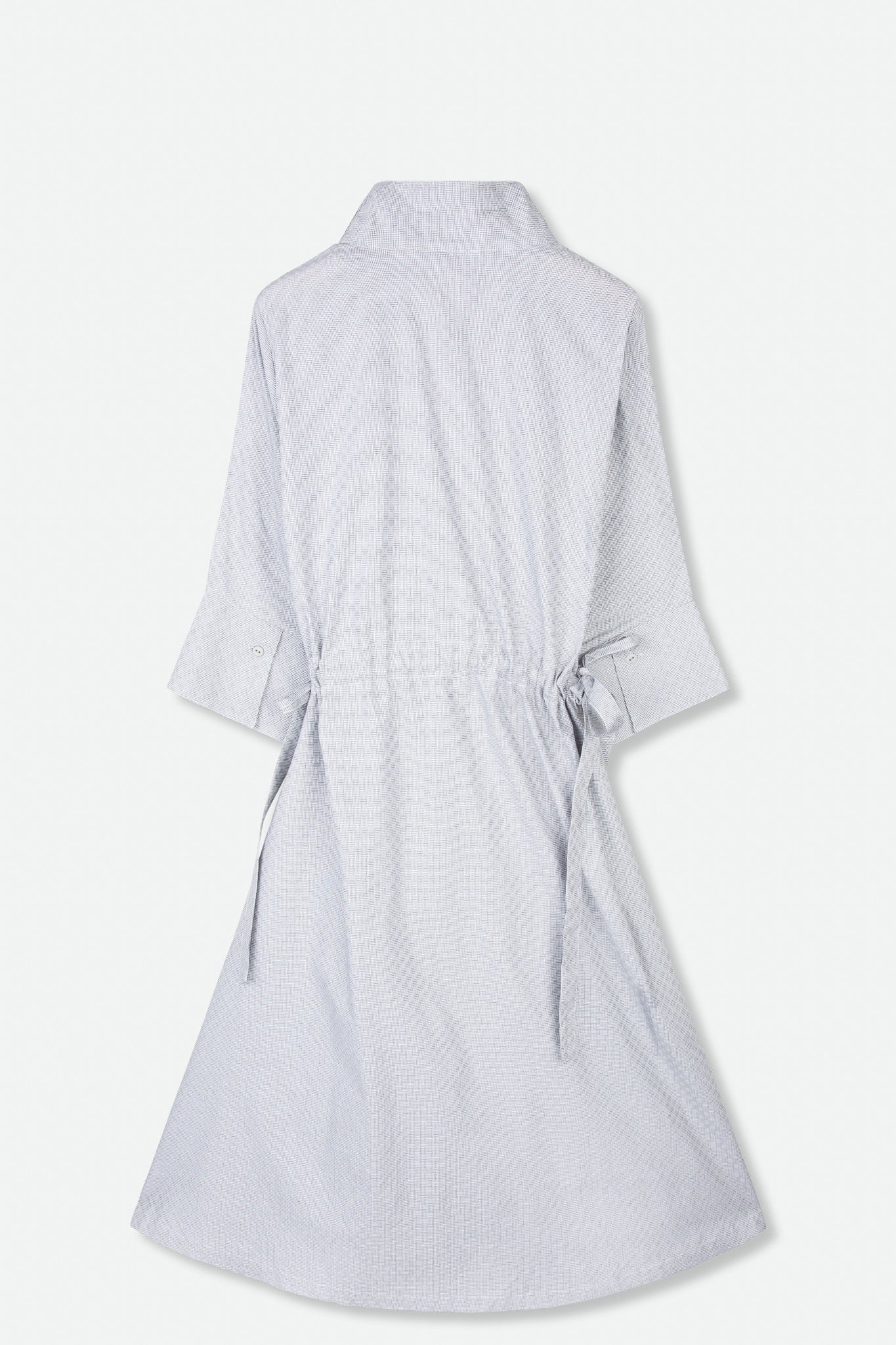 CINCH SHIRT DRESS IN COTTON POPLIN - Image 2