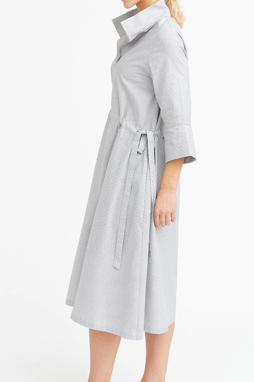 CINCH SHIRT DRESS IN COTTON POPLIN - Image 3