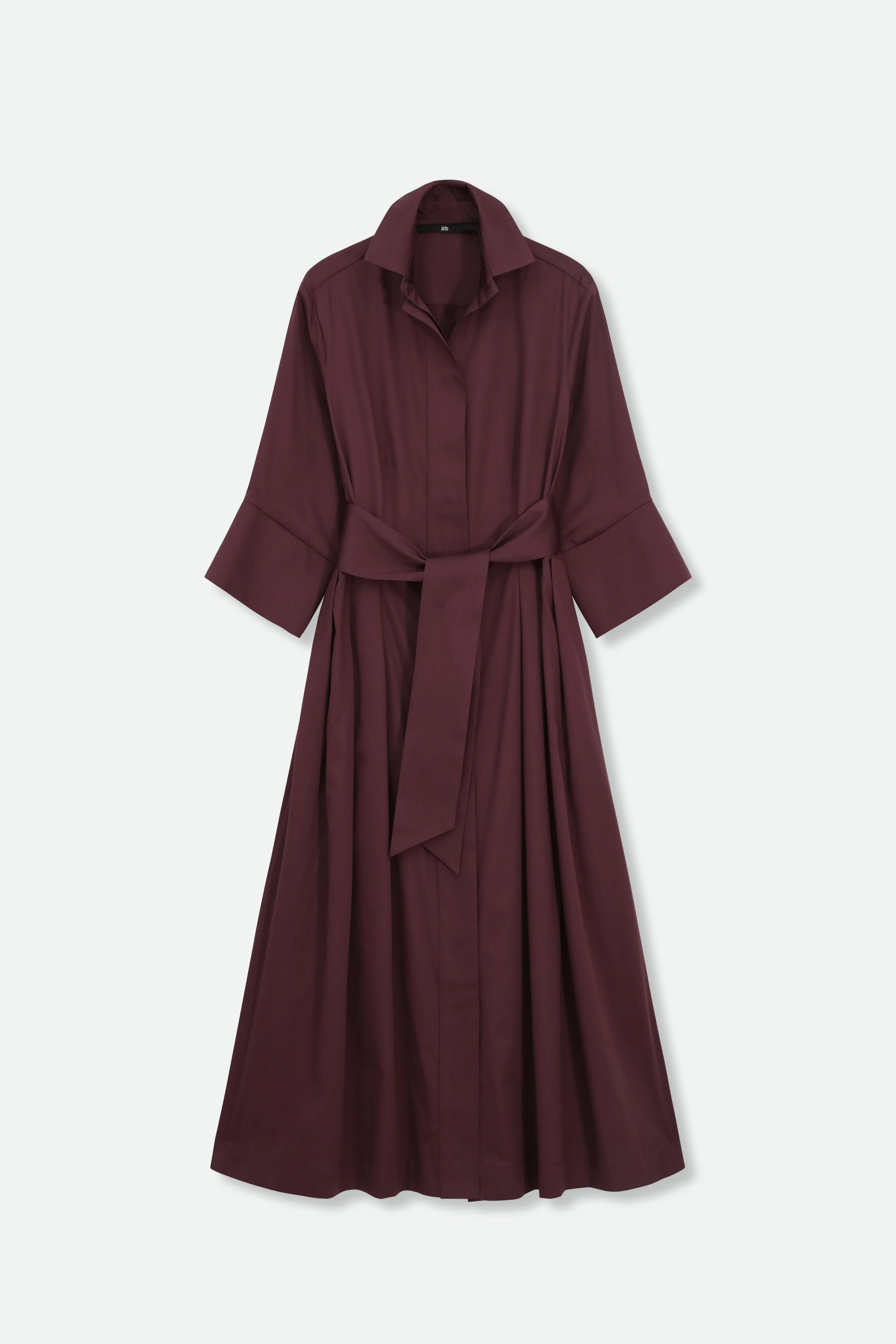 DRIFT DRESS IN ITALIAN SATEEN COTTON STRETCH