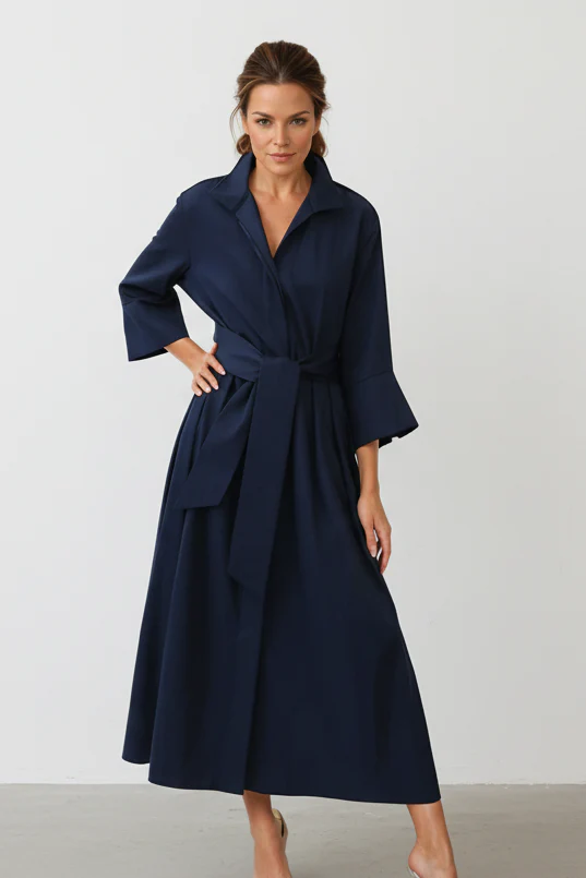 DUNE DRESS IN ITALIAN POPLIN COTTON - Image 2