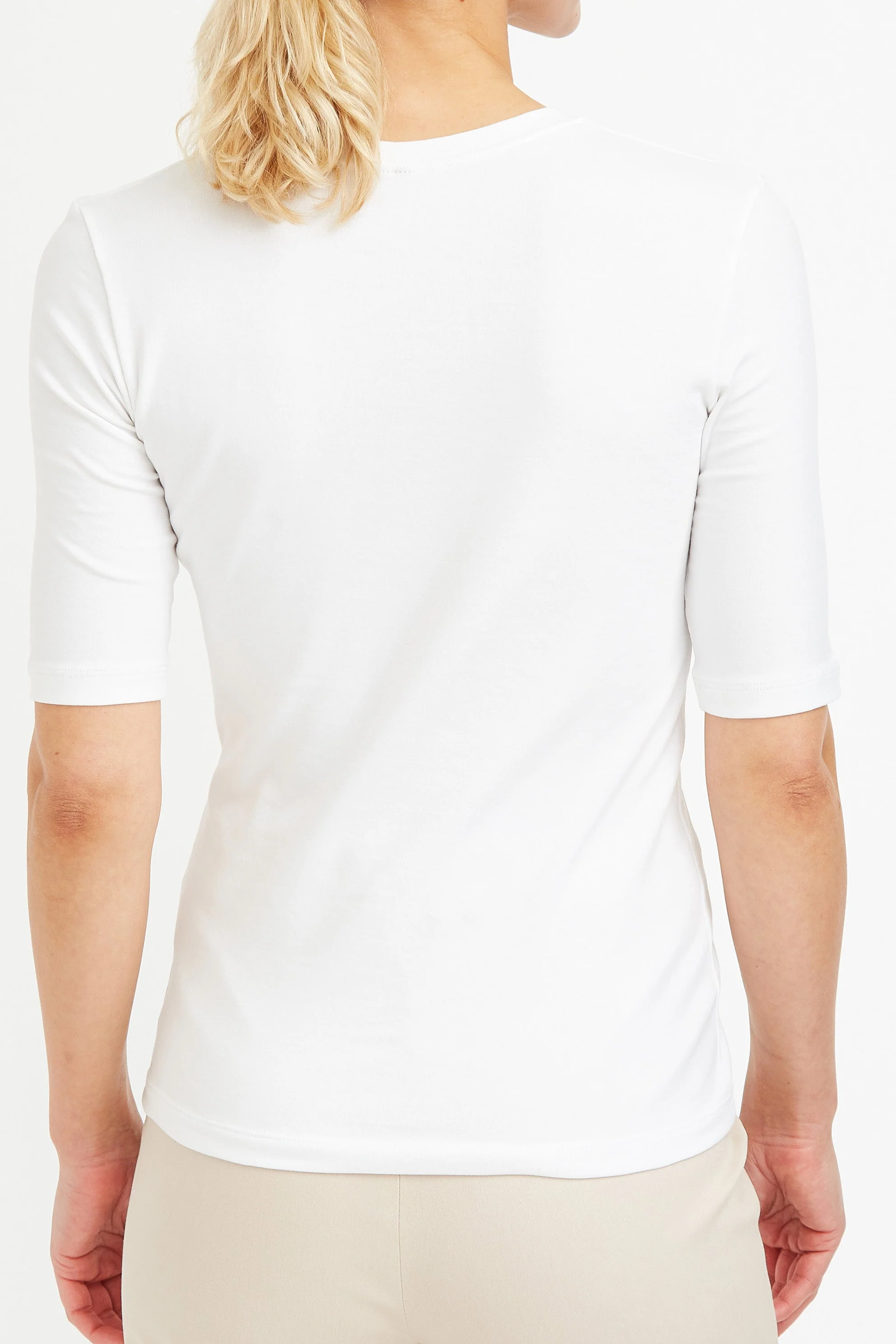 LIMITED EDITION ELBOW SLEEVE CREW IN PIMA COTTON STRETCH - Image 15
