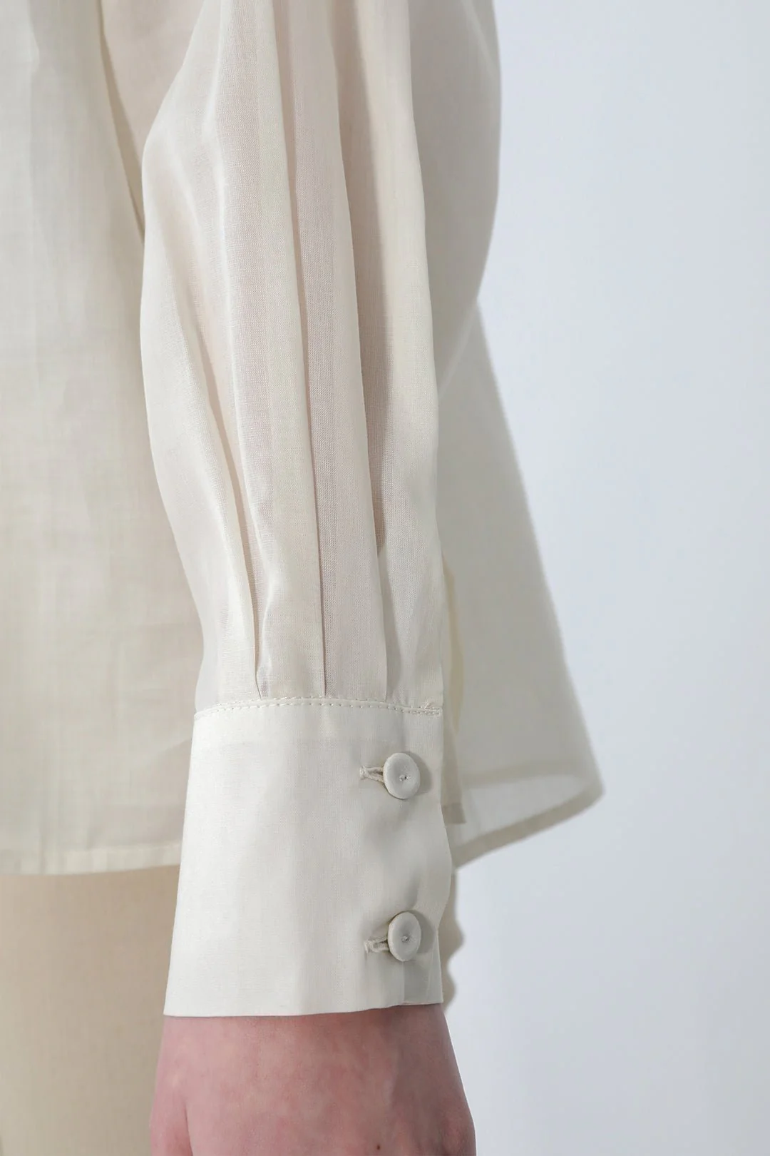 FLEUR RUFFLE SHIRT IN ITALIAN COTTON ORGANZA - Image 5