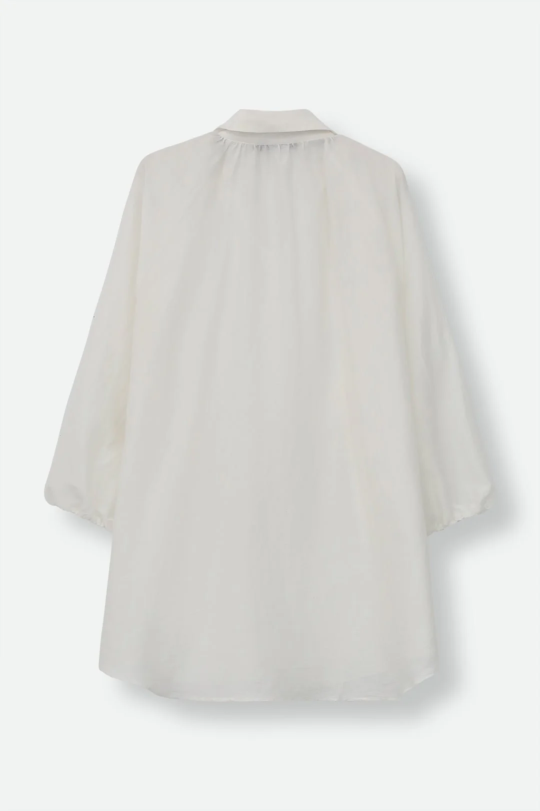FLOWY OVERSIZED BLOUSE IN SILK COTTON - Image 10