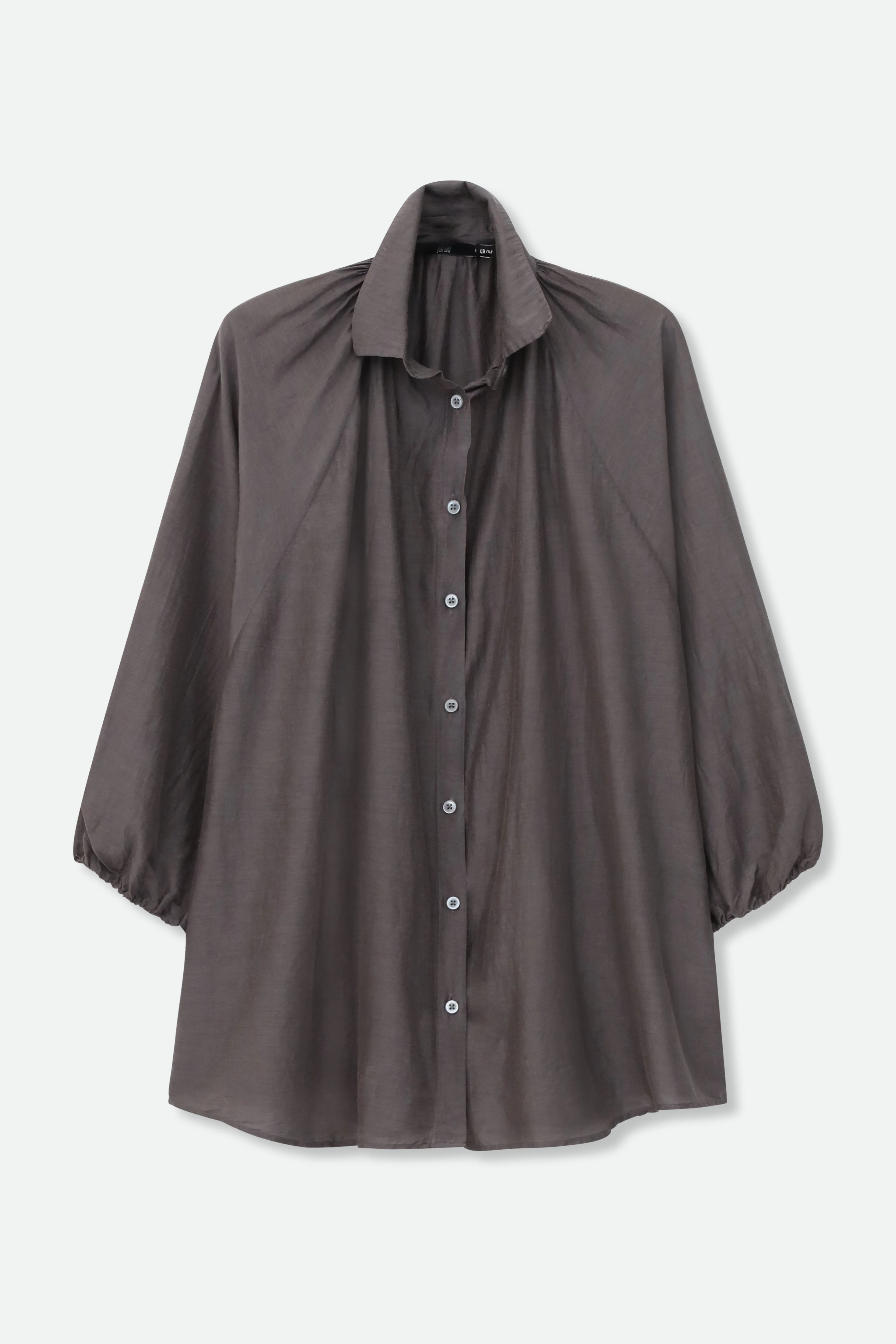 FLOWY OVERSIZED BLOUSE IN SILK COTTON - Image 16