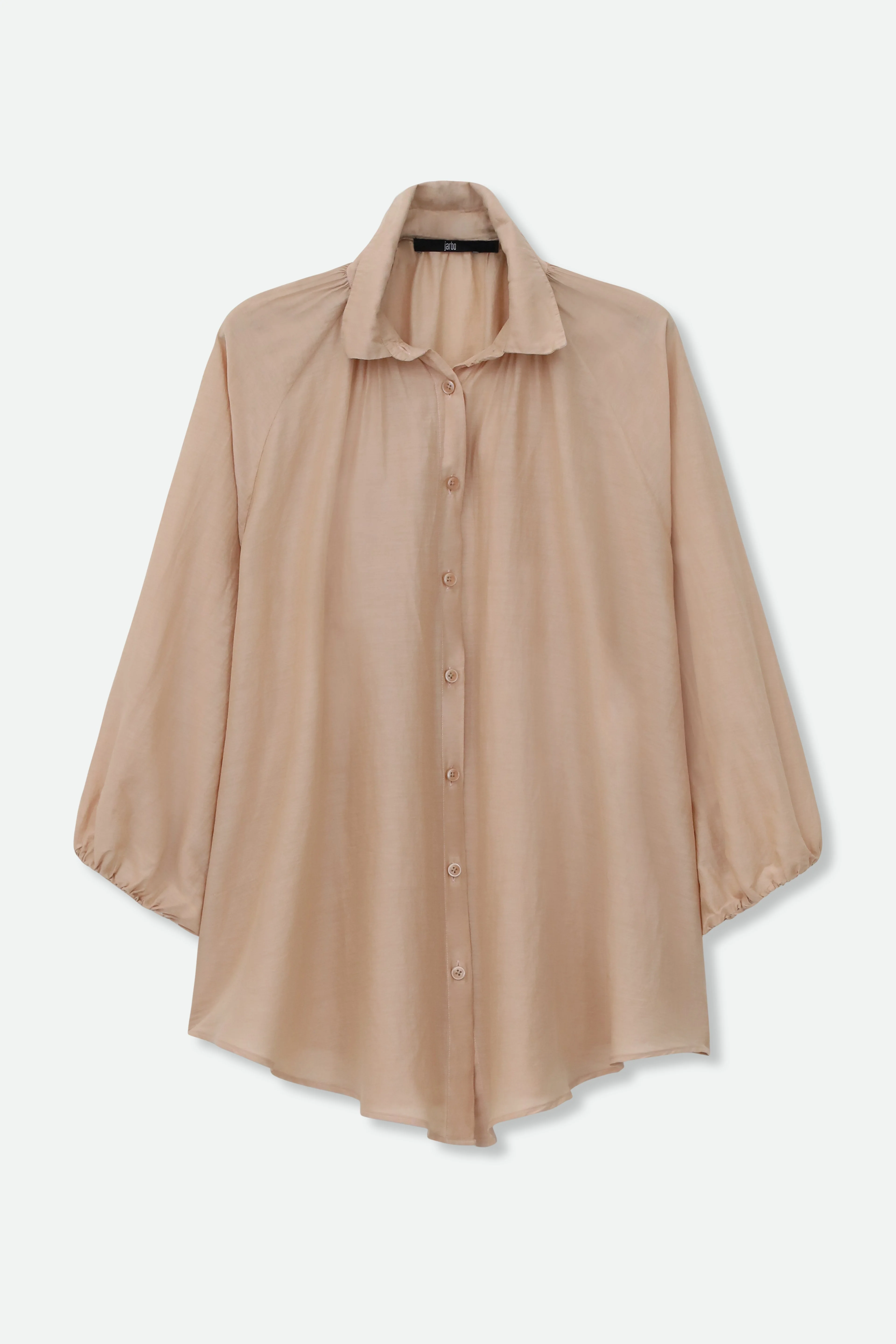 FLOWY OVERSIZED BLOUSE IN SILK COTTON - Image 18