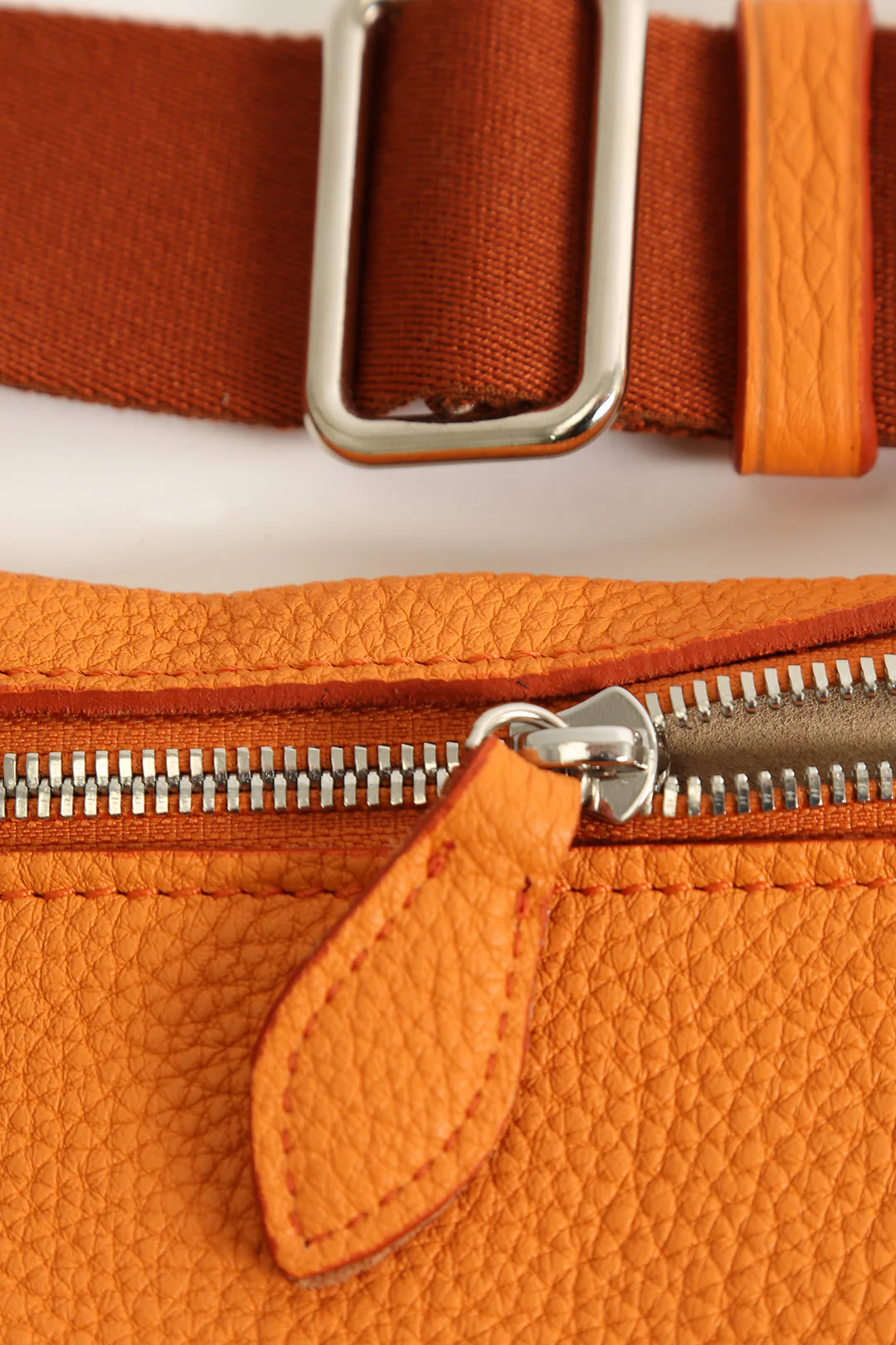 GEMMA ITALIAN LEATHER CROSSBODY ORANGE - Image 3