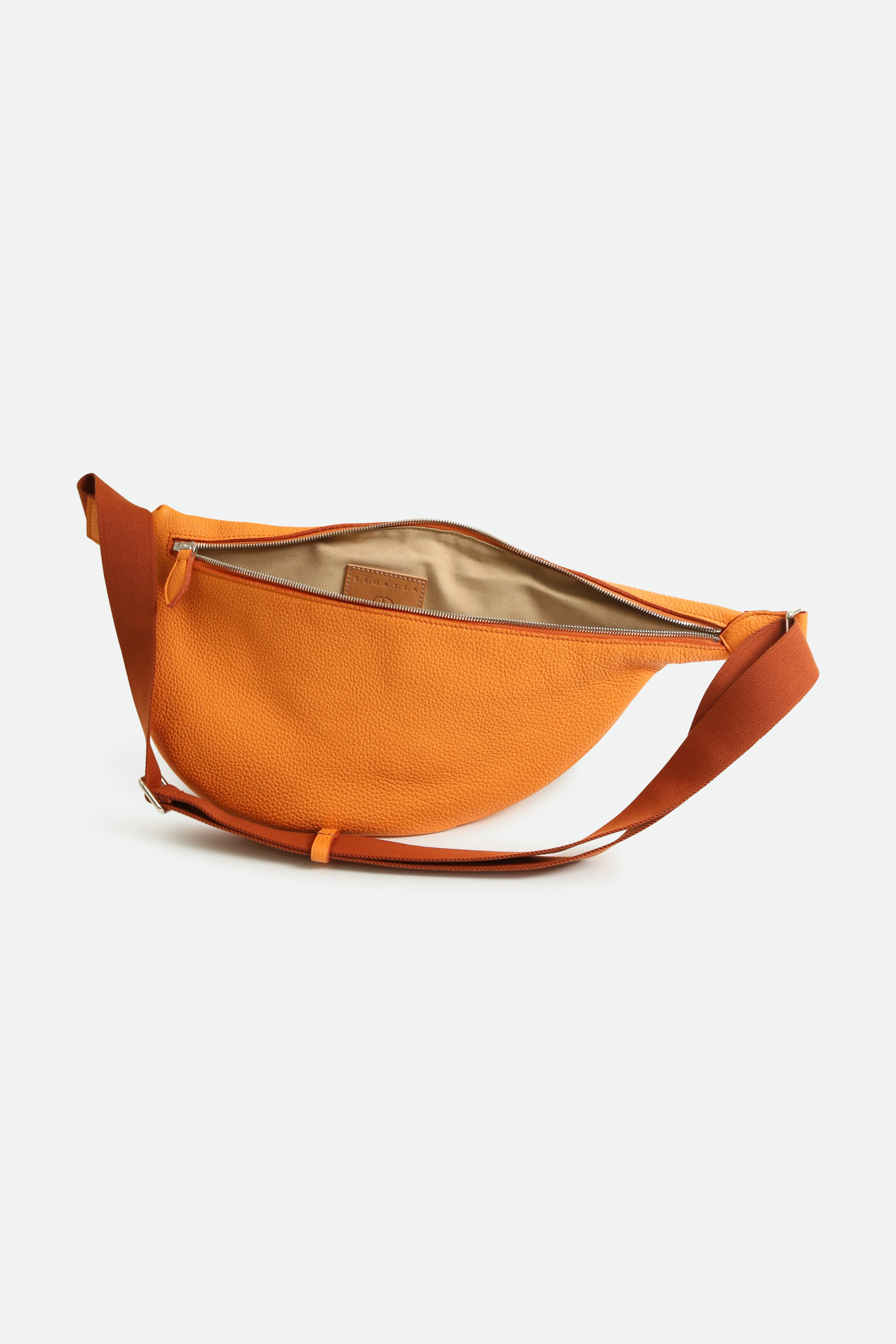 GEMMA ITALIAN LEATHER CROSSBODY ORANGE - Image 4