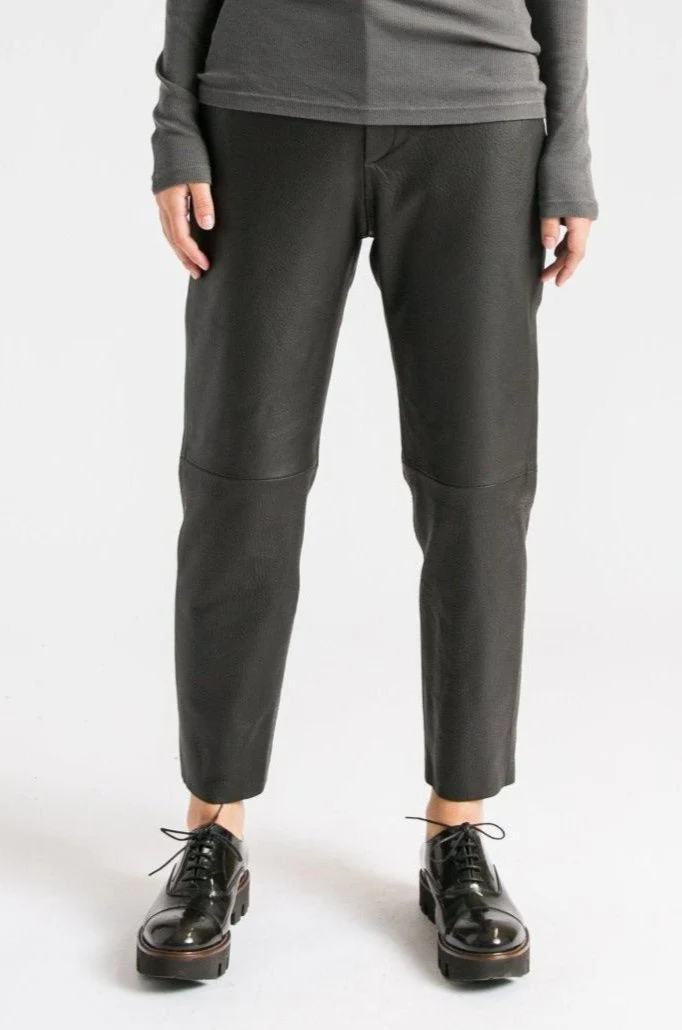 LAUREN TROUSER IN BUTTER SMOOTH ITALIAN LEATHER - Image 2