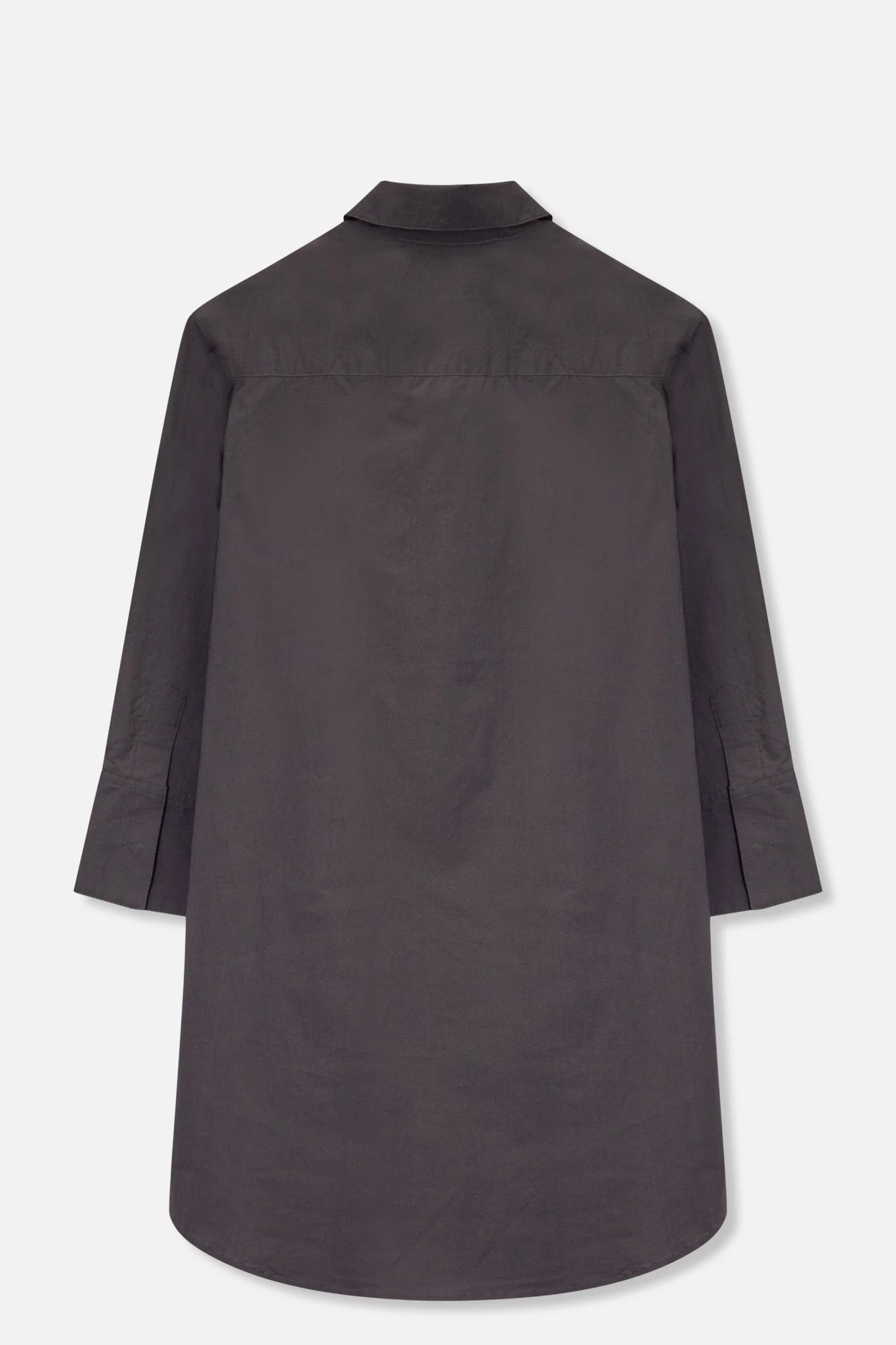SARLA LONG BUTTON DOWN SHIRT IN ITALIAN POPLIN - Image 4