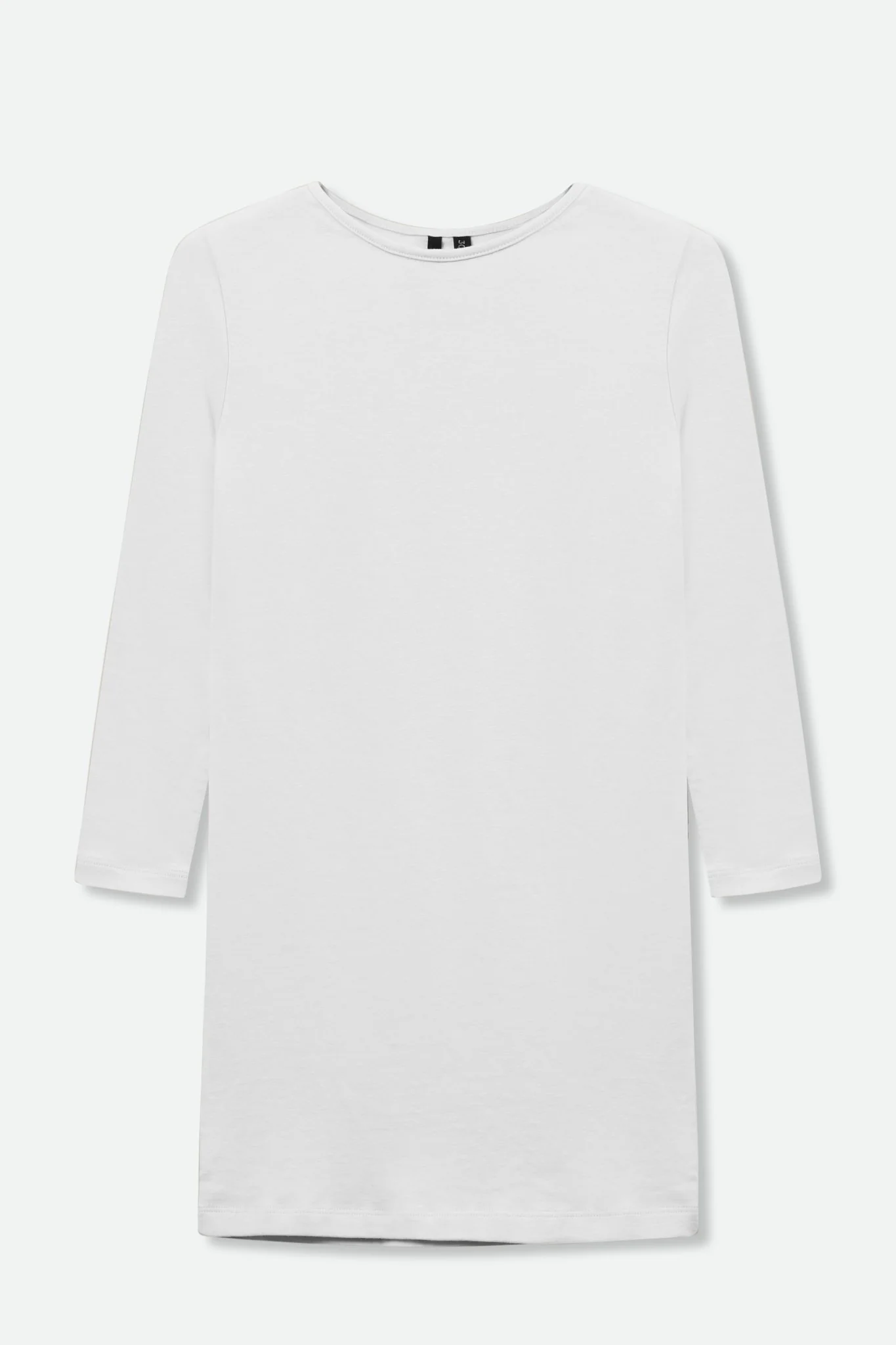 TUNIC LONG SLEEVE BATEAU NECK IN PIMA COTTON STRETCH - Image 2