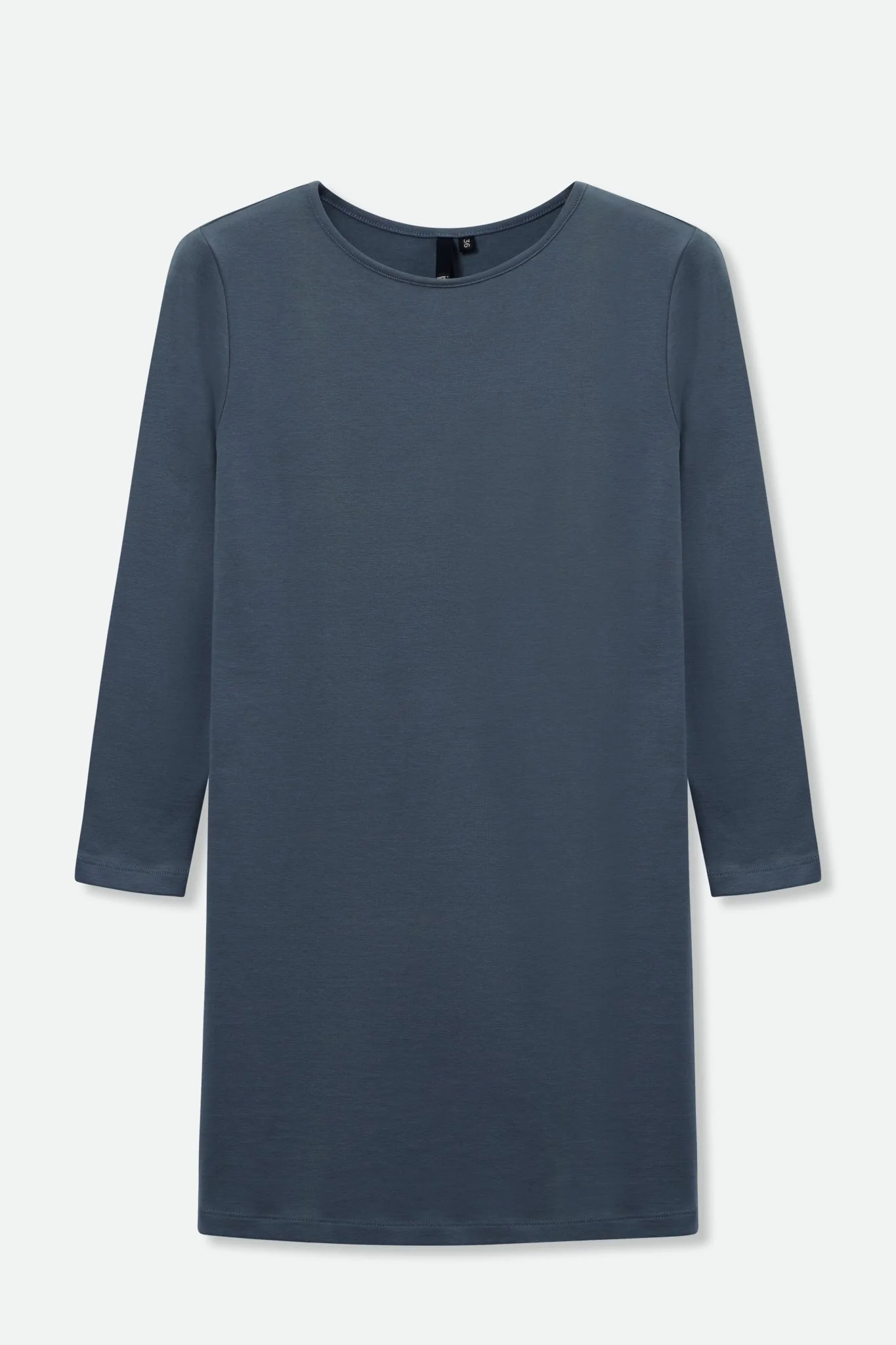 TUNIC LONG SLEEVE BATEAU NECK IN PIMA COTTON STRETCH - Image 6