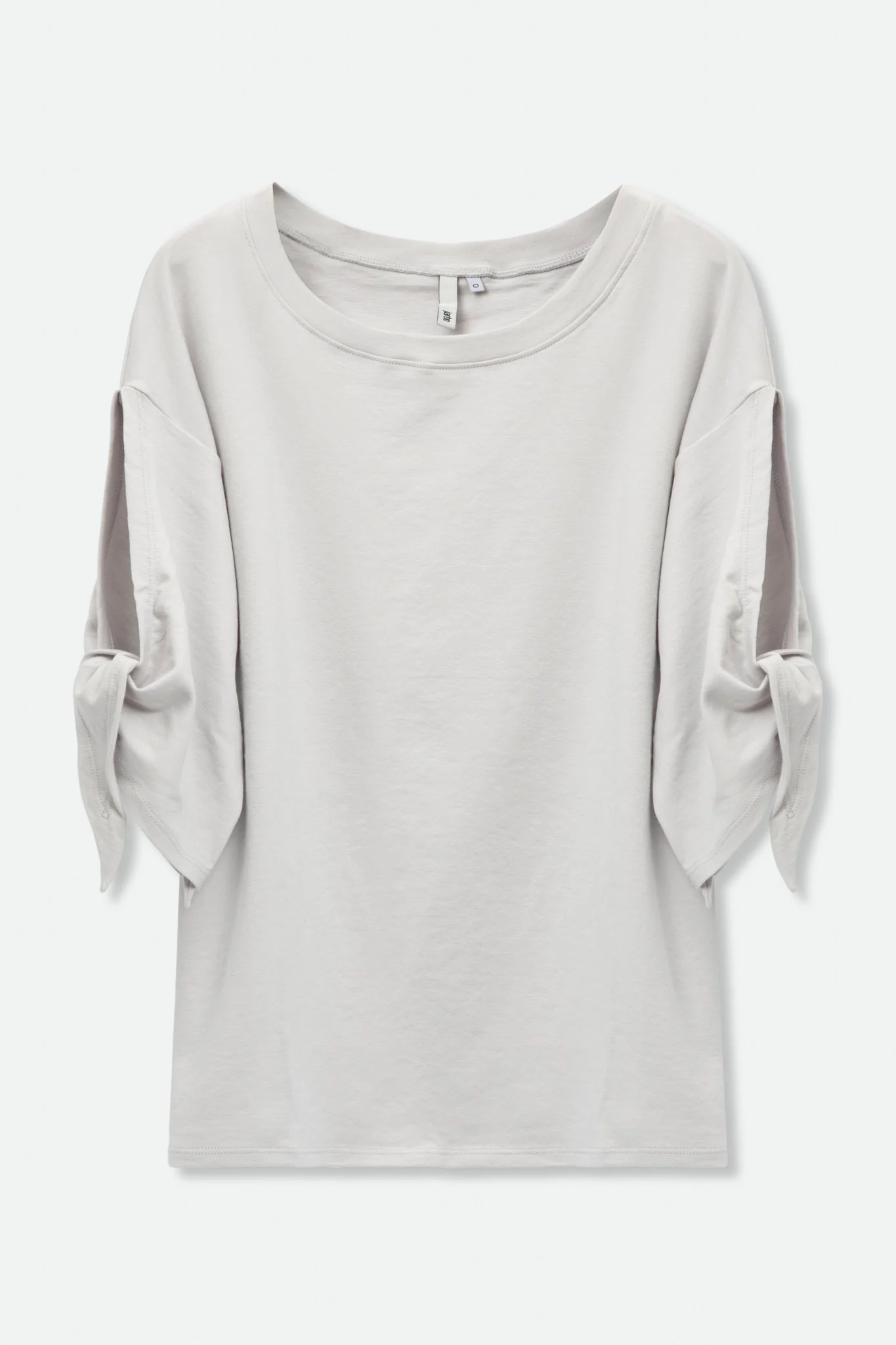 BOATNECK TIE-SLEEVE TOP IN PIMA COTTON STRETCH - Image 7