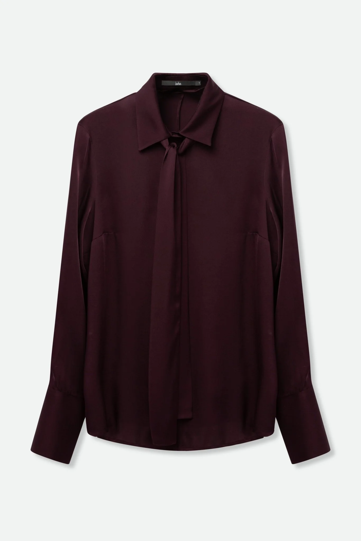 RENEE TIE DETAIL BLOUSE IN STRETCH SILK GEORGETTE - Image 2