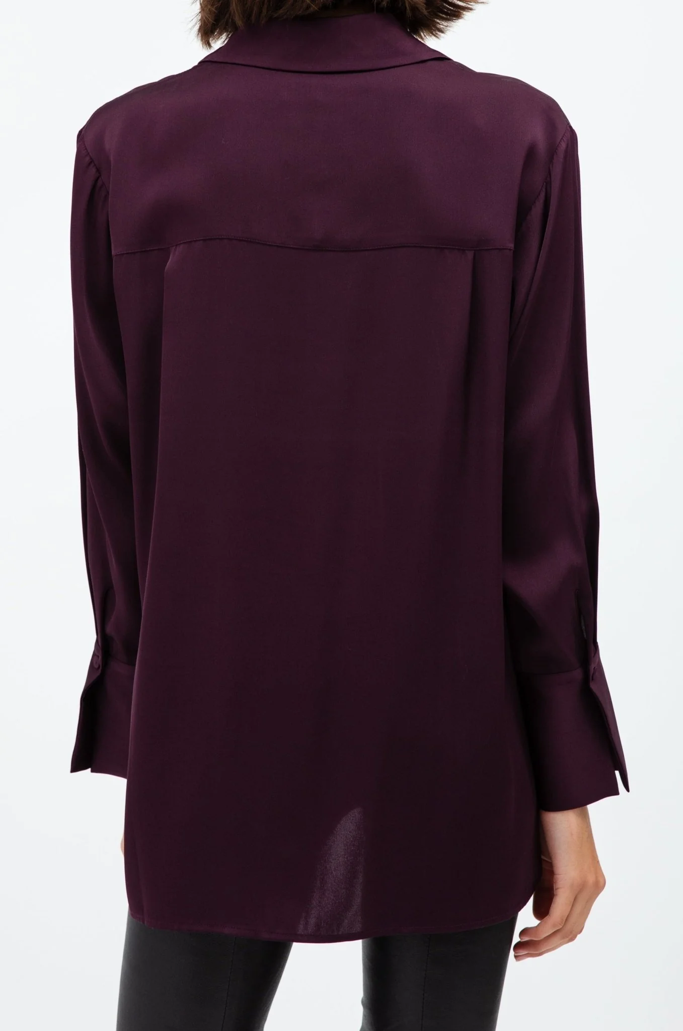 VIVIENNE SHIRT IN STRETCH SILK GEORGETTE - Image 2