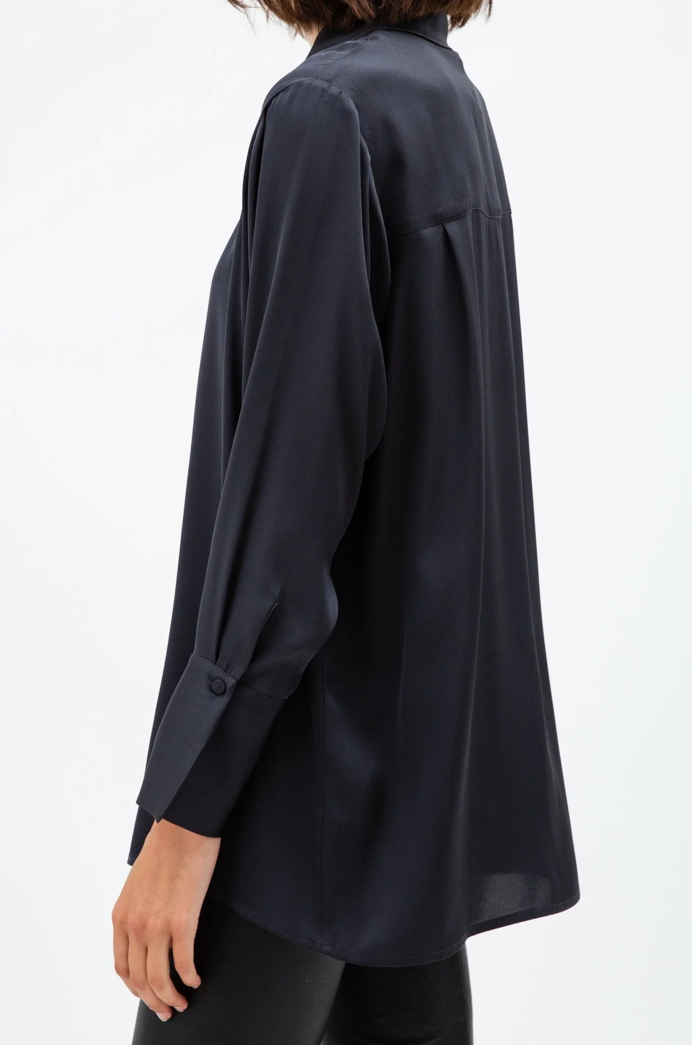 VIVIENNE SHIRT IN STRETCH SILK GEORGETTE - Image 5