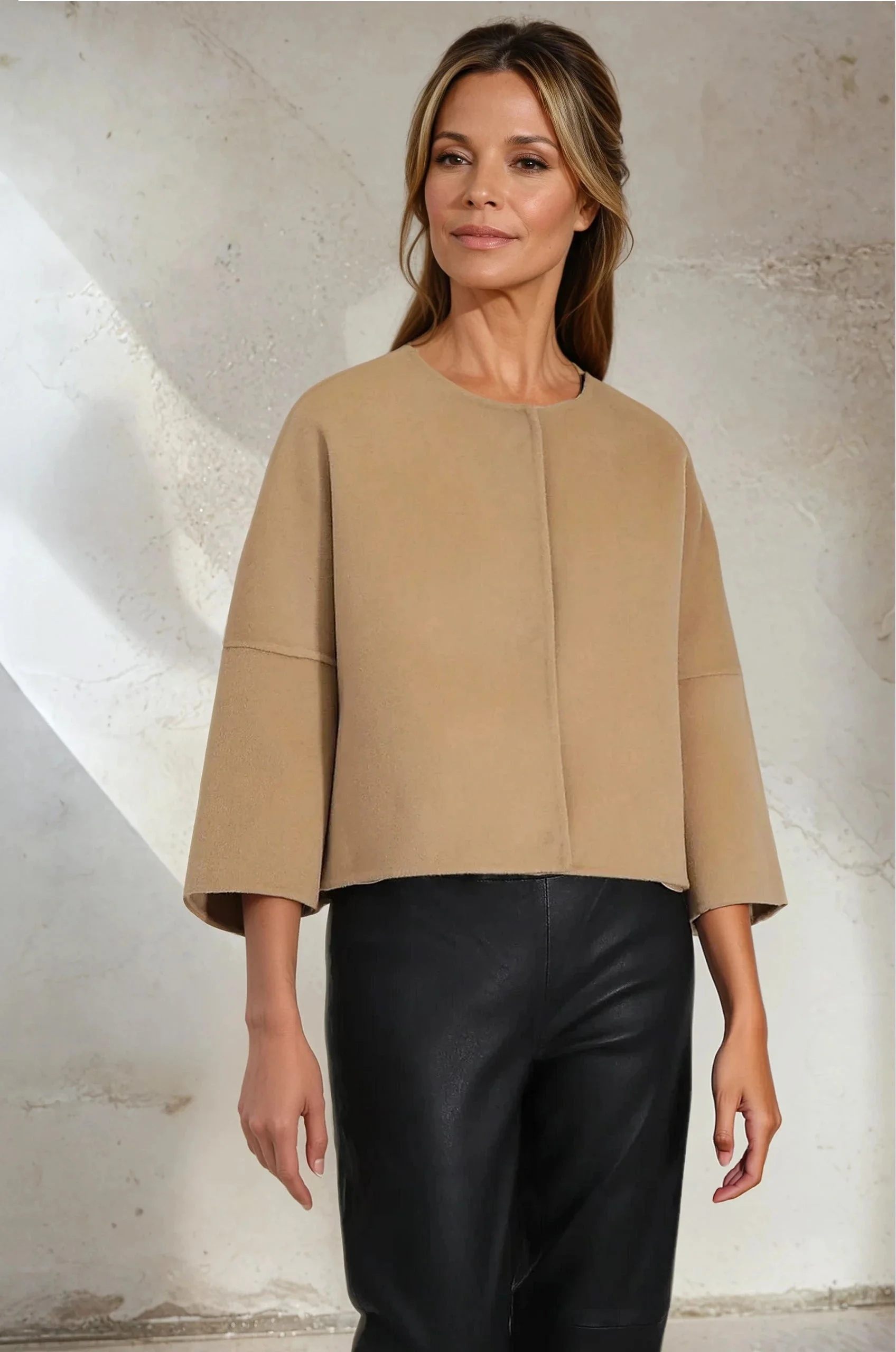 ADELAIDE SNAP JACKET IN DOUBLE FACE CASHMERE WOOL - Image 10