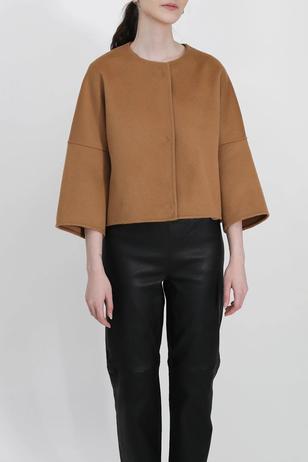 ADELAIDE SNAP JACKET IN DOUBLE FACE CASHMERE WOOL - Image 4