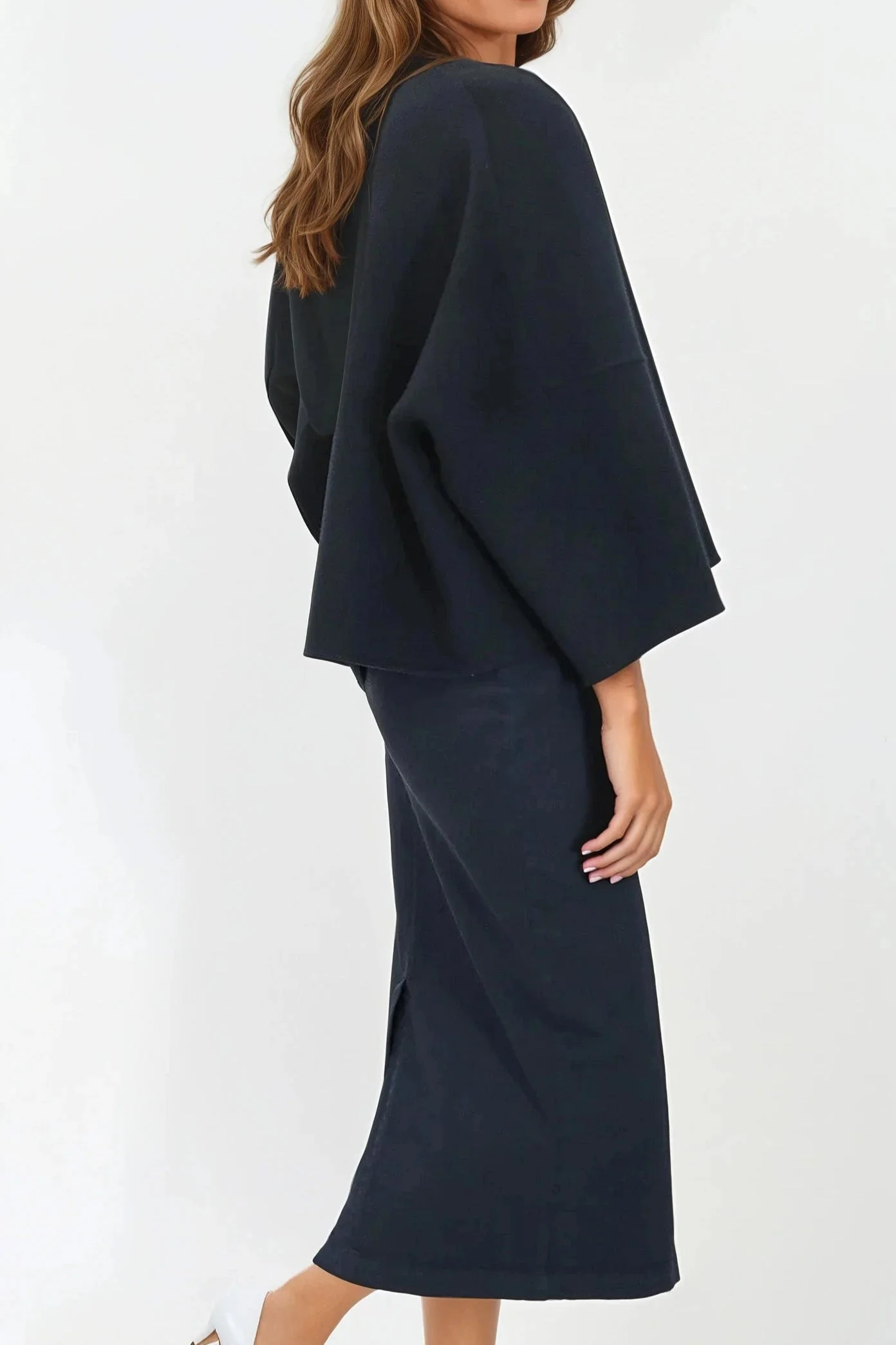 ADELAIDE SNAP JACKET IN DOUBLE FACE CASHMERE WOOL - Image 8