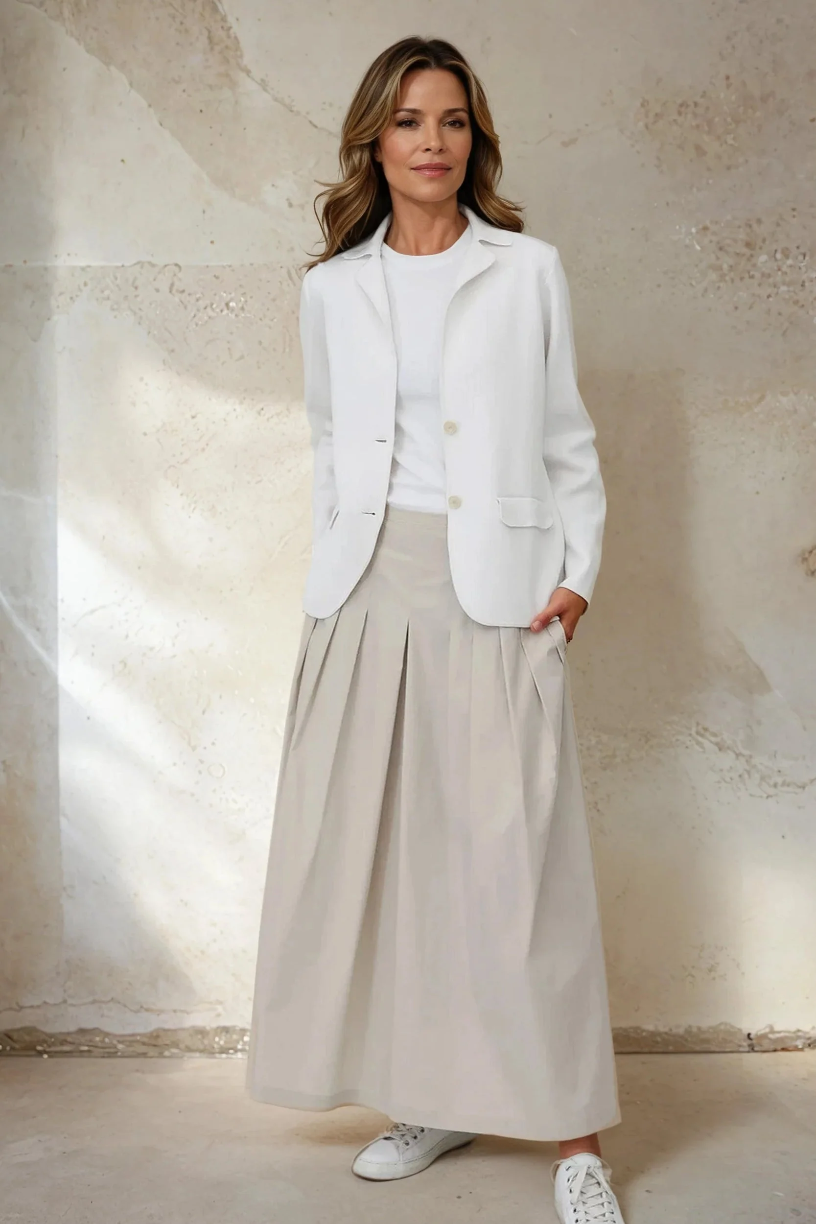 LENNOX PIMA COTTON KNIT BLAZER - Image 5