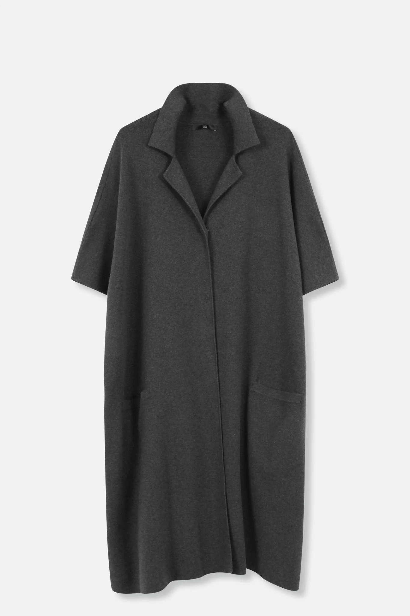 CLEO COAT IN KNIT PIMA COTTON IN HEATHER - Image 2