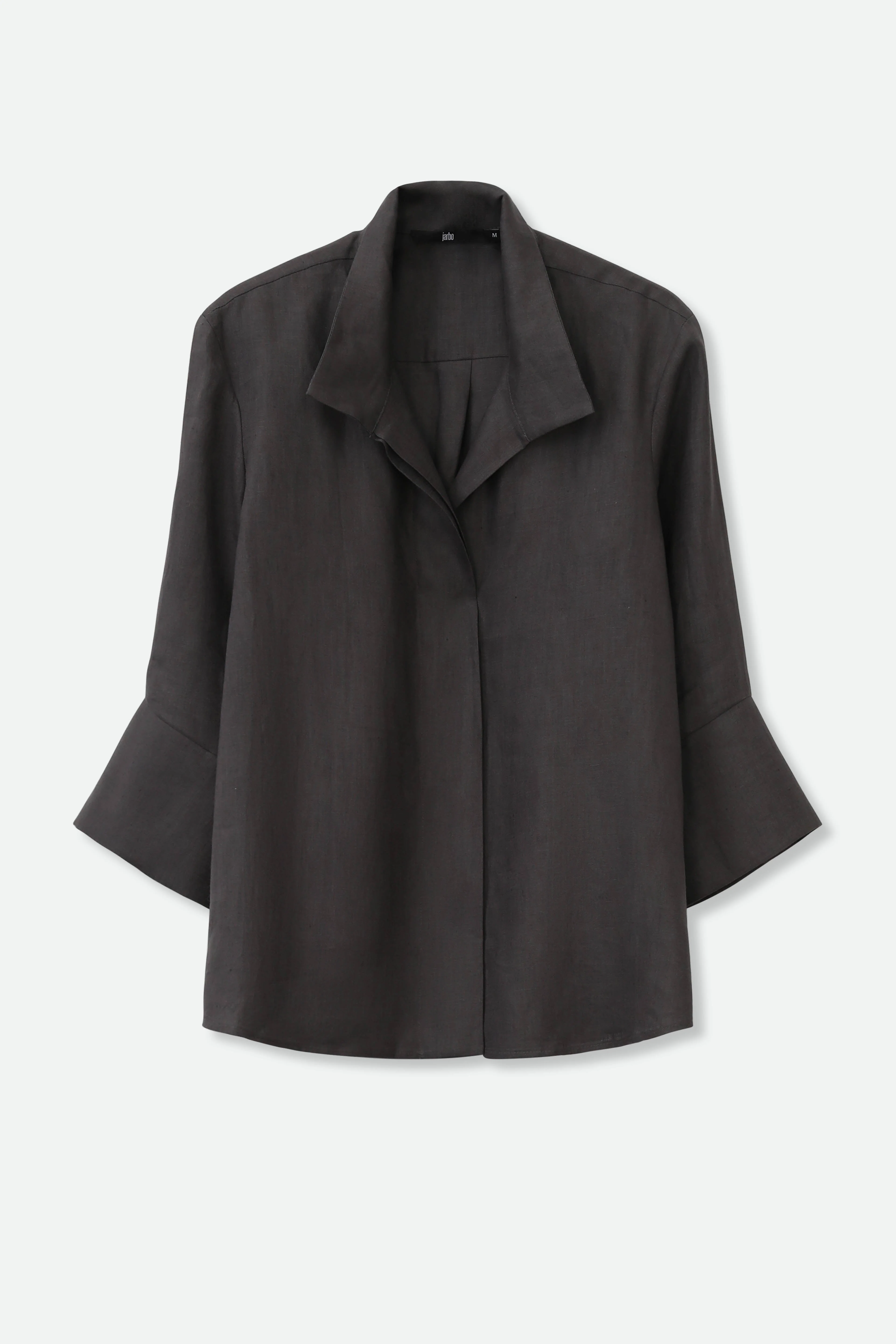 SANDRINE WIDE-CUFF SHIRT IN ITALIAN LINEN - Image 11