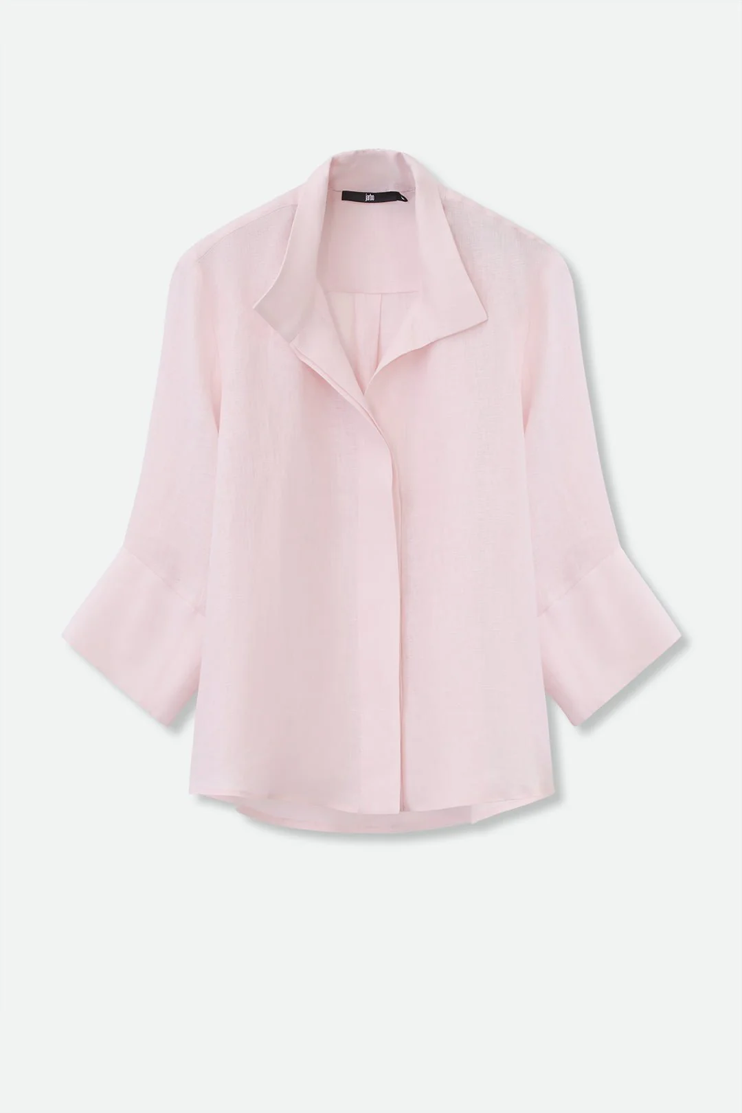 SANDRINE WIDE-CUFF SHIRT IN ITALIAN LINEN - Image 7