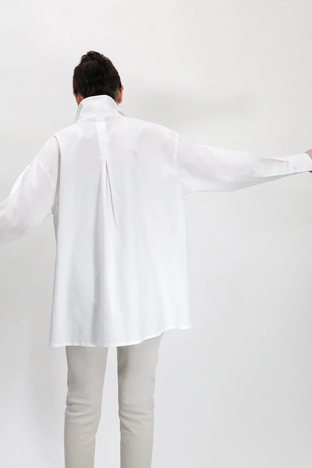 SELLA SHIRT IN ITALIAN COTTON POPLIN WHITE - Image 4