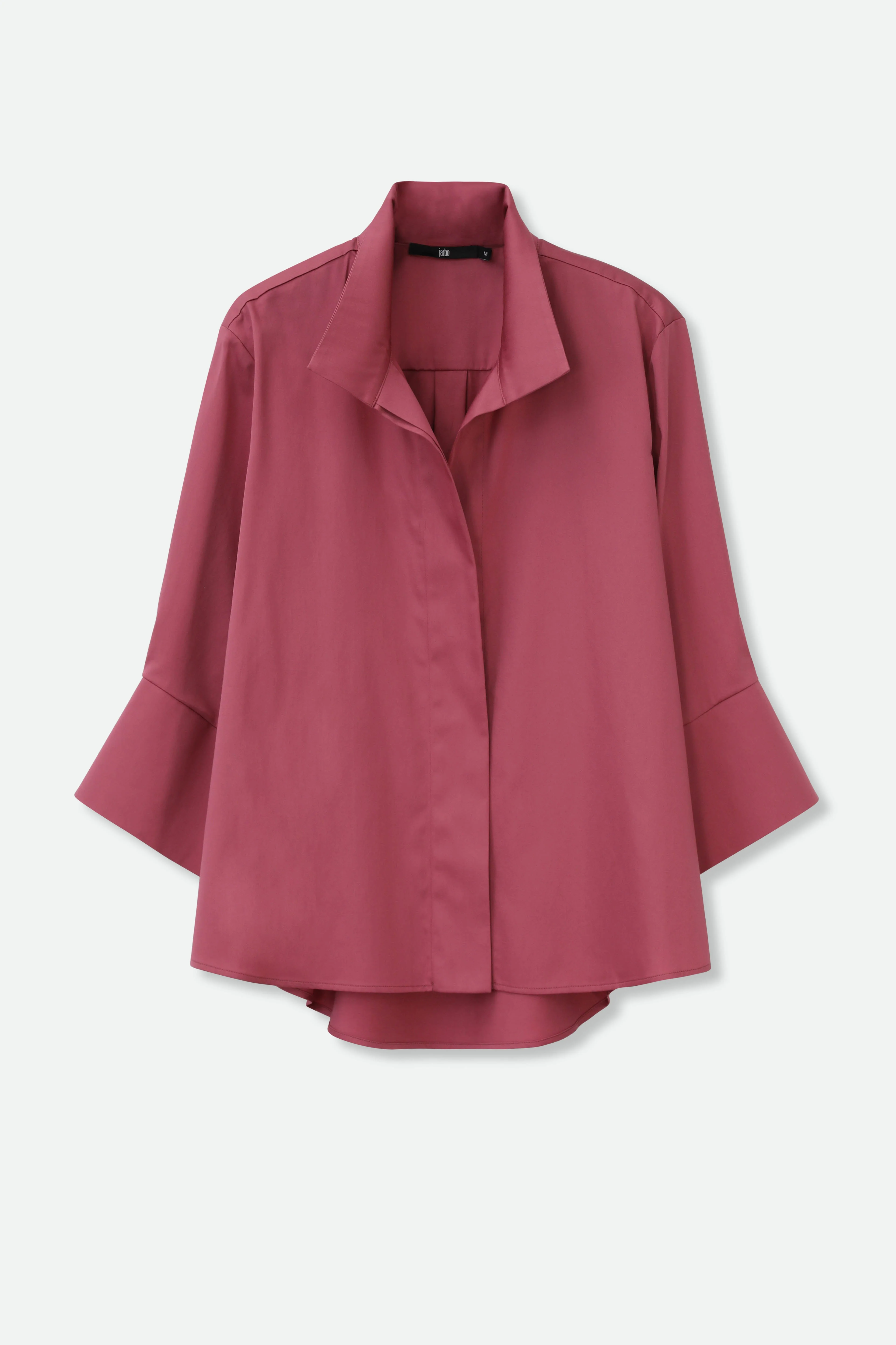 SANDRINE WIDE-CUFF SHIRT IN ITALIAN COTTON STRETCH - Image 4