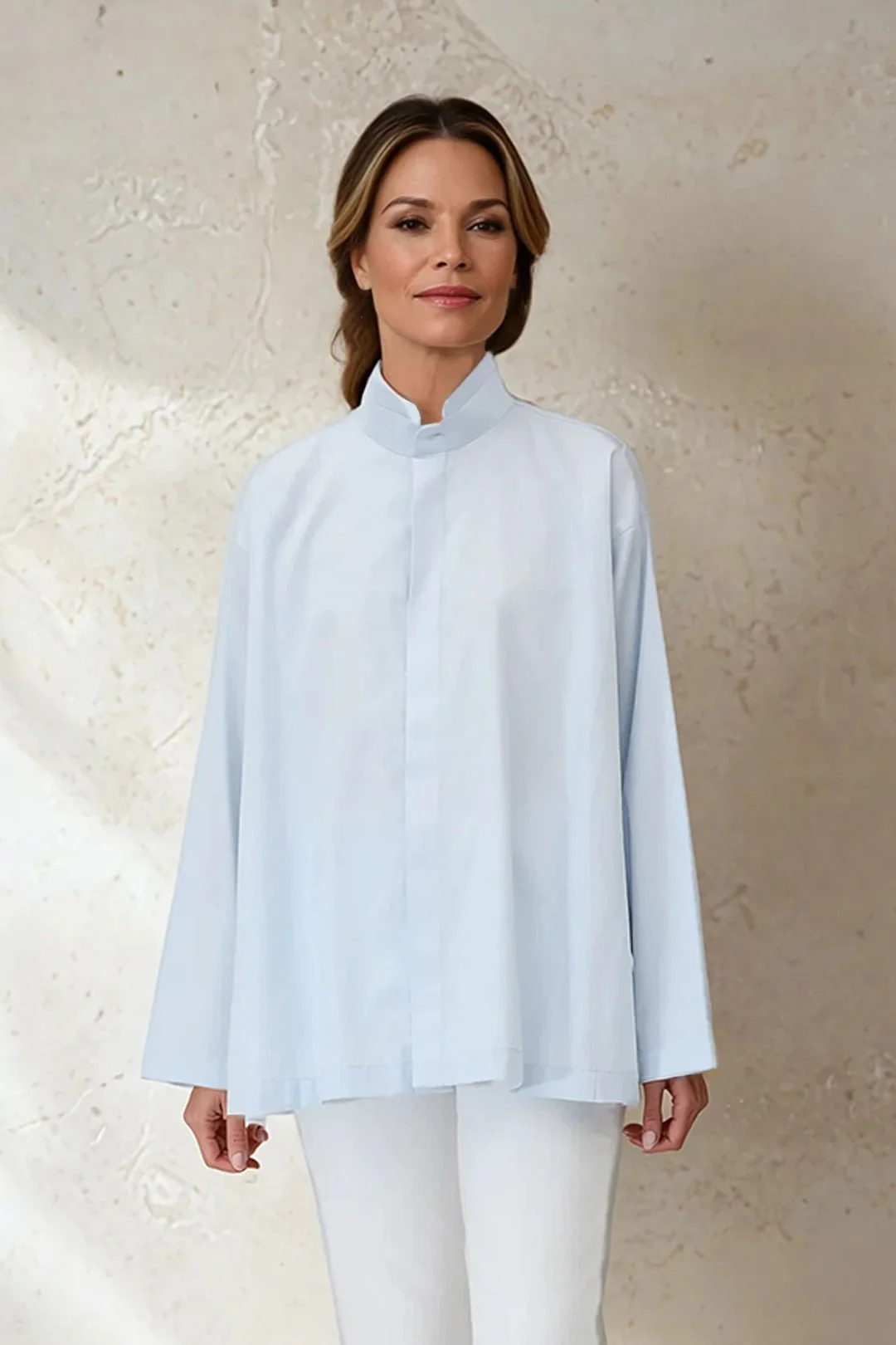 SAIGE OVERSIZE SHIRT IN ITALIAN COTTON POPLIN - Image 11