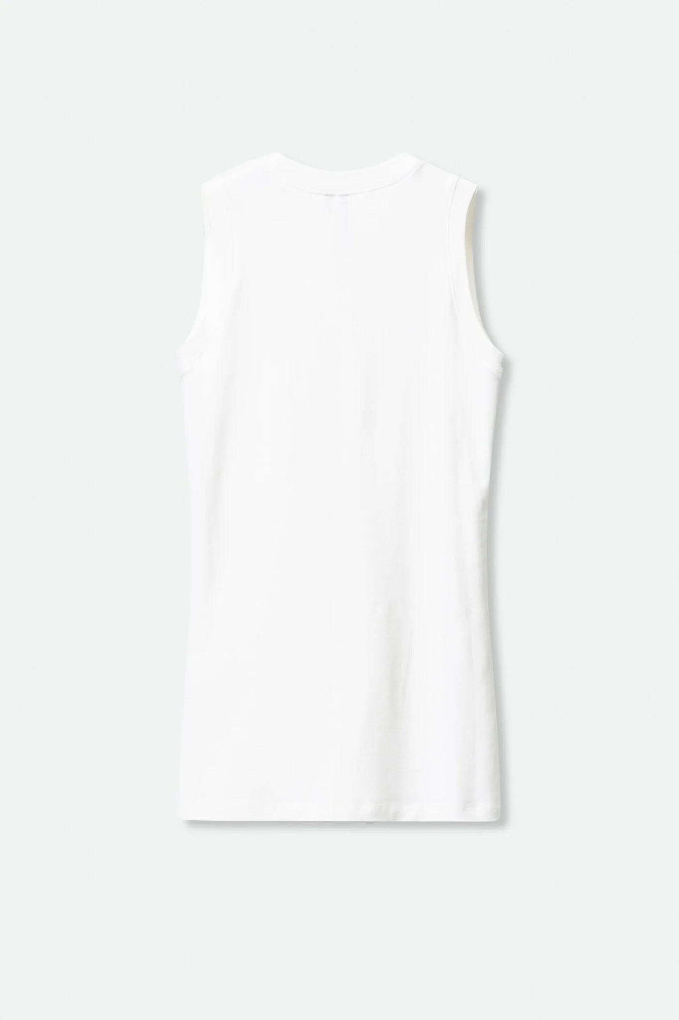 MUSCLE TANK HIP LENGTH IN PIMA COTTON STRETCH - Image 3