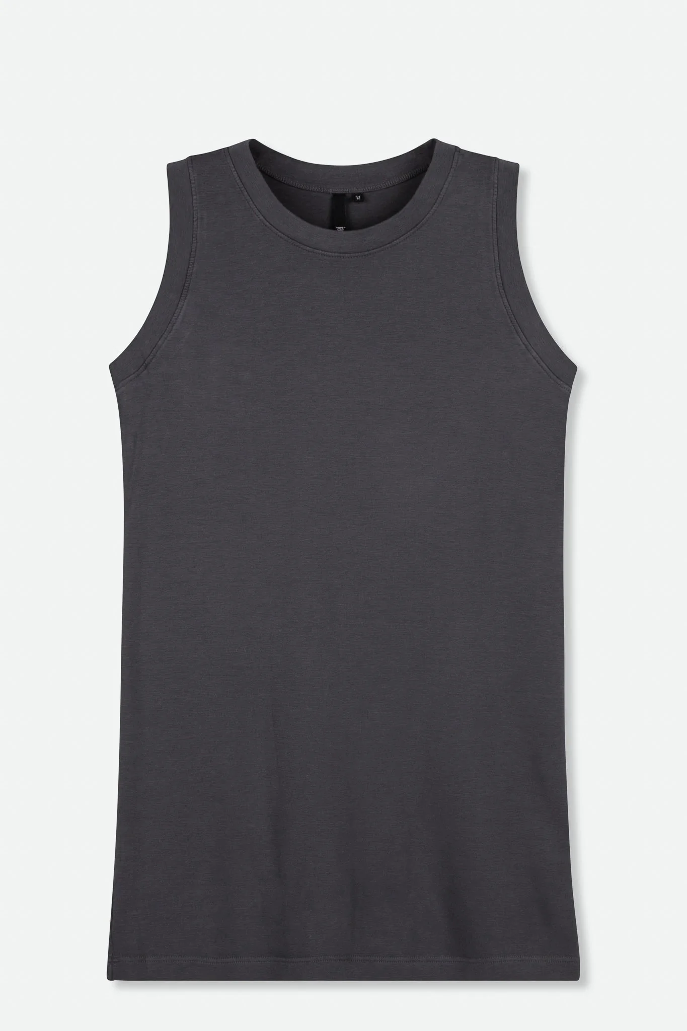 MUSCLE TANK HIP LENGTH IN PIMA COTTON STRETCH - Image 7