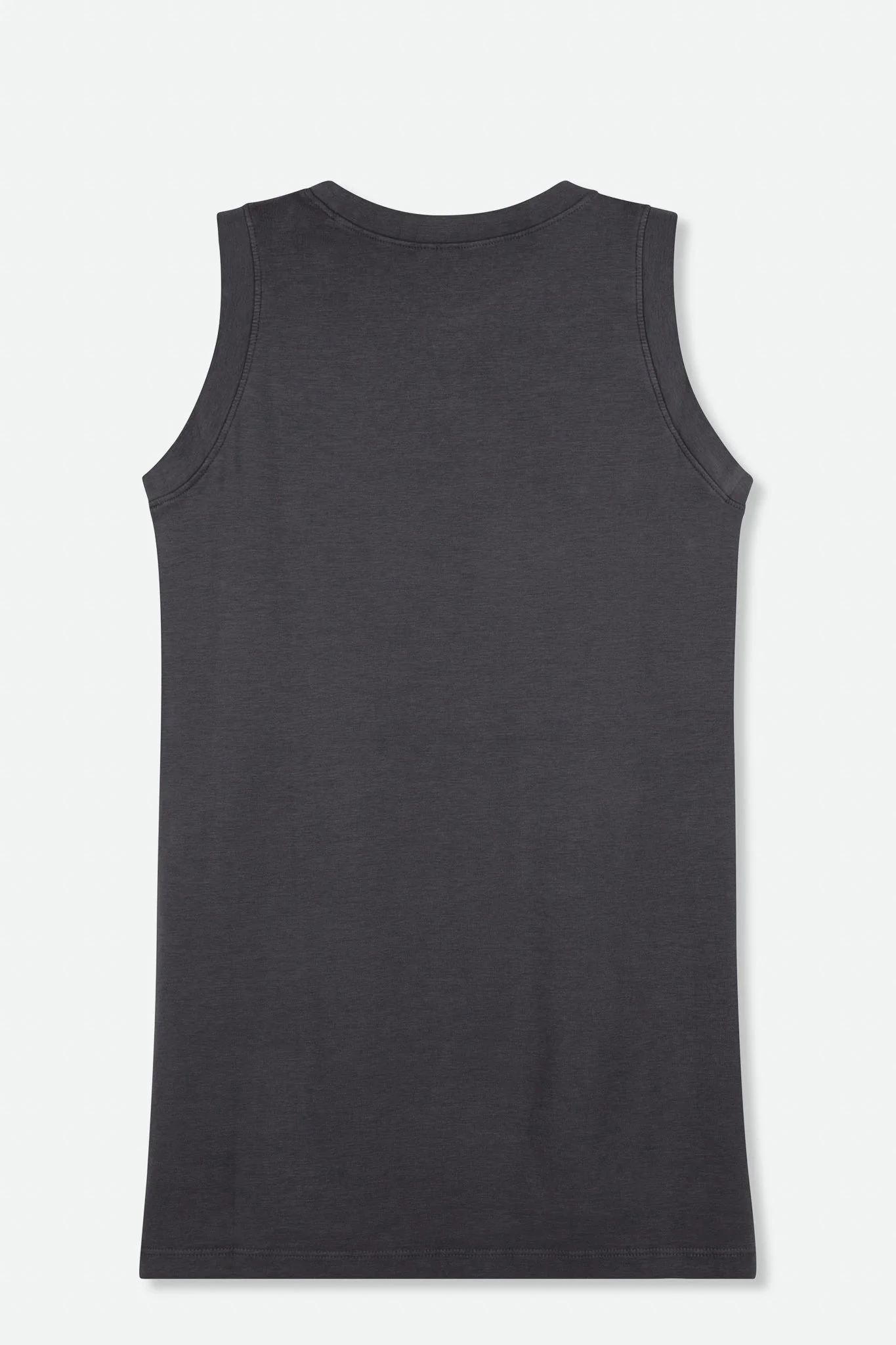 MUSCLE TANK HIP LENGTH IN PIMA COTTON STRETCH - Image 9