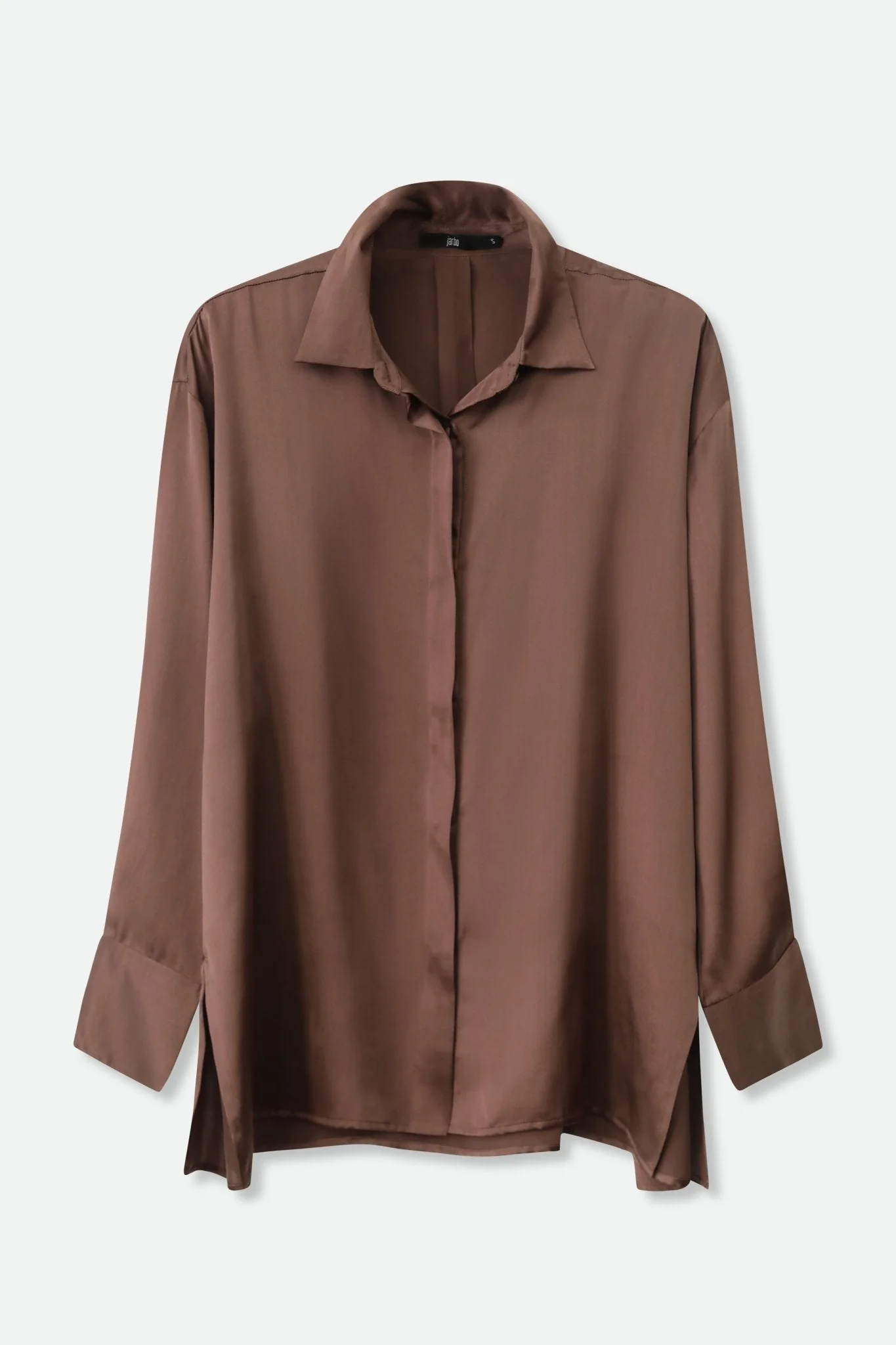 ADRIA SHIRT IN STRETCH SILK CHARMEUSE - Image 6