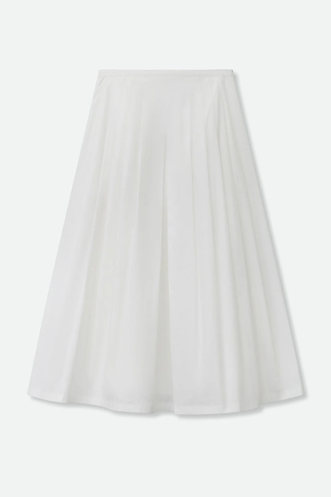 LILOU PLEATED SKIRT IN ITALIAN POPLIN STRETCH - Image 4